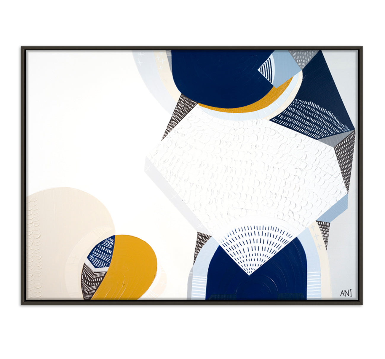 Abstract coastal painting of the 12 Apostles along the Great Ocean Road under a starry night sky, inspired by the Milky Way. Features deep blues, earthy tones, and textured brushwork. Created by Melbourne-based artist Ani Ipradjian to capture the beauty of Australia's natural coastal landmarks.