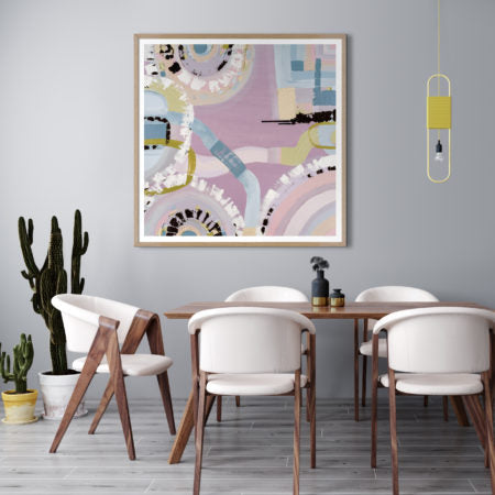 Sorrento Sky art print by Ani Ipradjian – Australian coastal sunset print inspired by Sorrento Melbourne with pastel and golden hues.