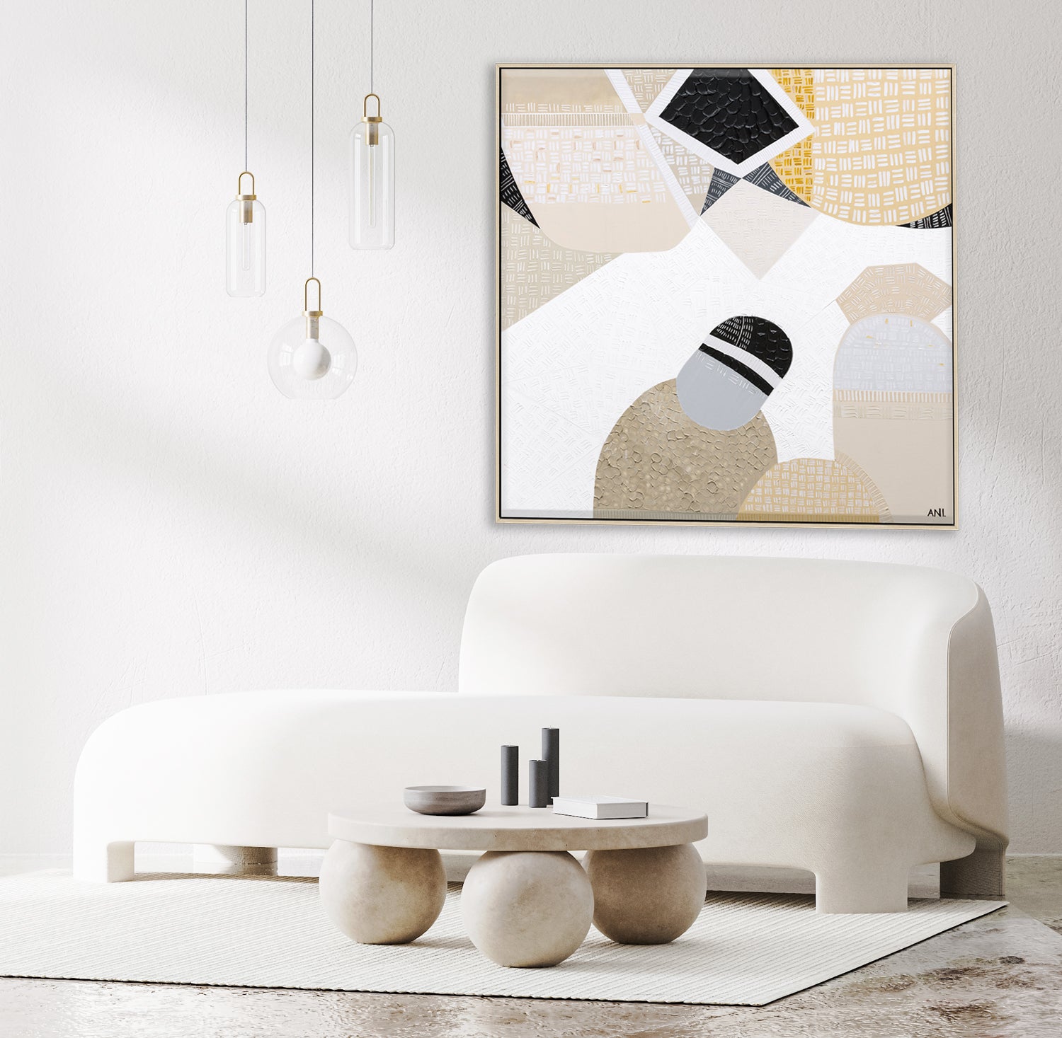 Ani Ipradjian an abstract artist Inspired by the wide-open beauty of the Australian Outback, Australian Outback Road 5 is an original abstract painting by Melbourne-based artist Ani Ipradjian. Earthy mustard tones and ocean blues reflect the rich land and coastal beauty captured during Ani’s cross-country train journey from Melbourne to Perth. This piece celebrates Australia's natural essence through bold colour and textured form—perfect for collectors, decorators, and lovers of contemporary Australian art.