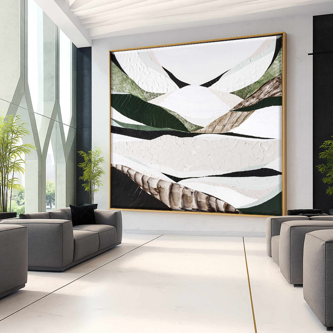 Australian Dividing Ranges 2 by Melbourne artist Ani Ipradjian — contemporary abstract Australian mountain landscape painting and print inspired by the Great Dividing Range. Features earthy browns, sage greens, and textured layers capturing native bushland, rugged terrain, and Australia’s natural beauty across Queensland, New South Wales, and Victoria. Ideal for art collectors, interior designers, home decorators, and lovers of modern Australian landscape art. Available framed in Tasmanian Oak, Black, or Wh