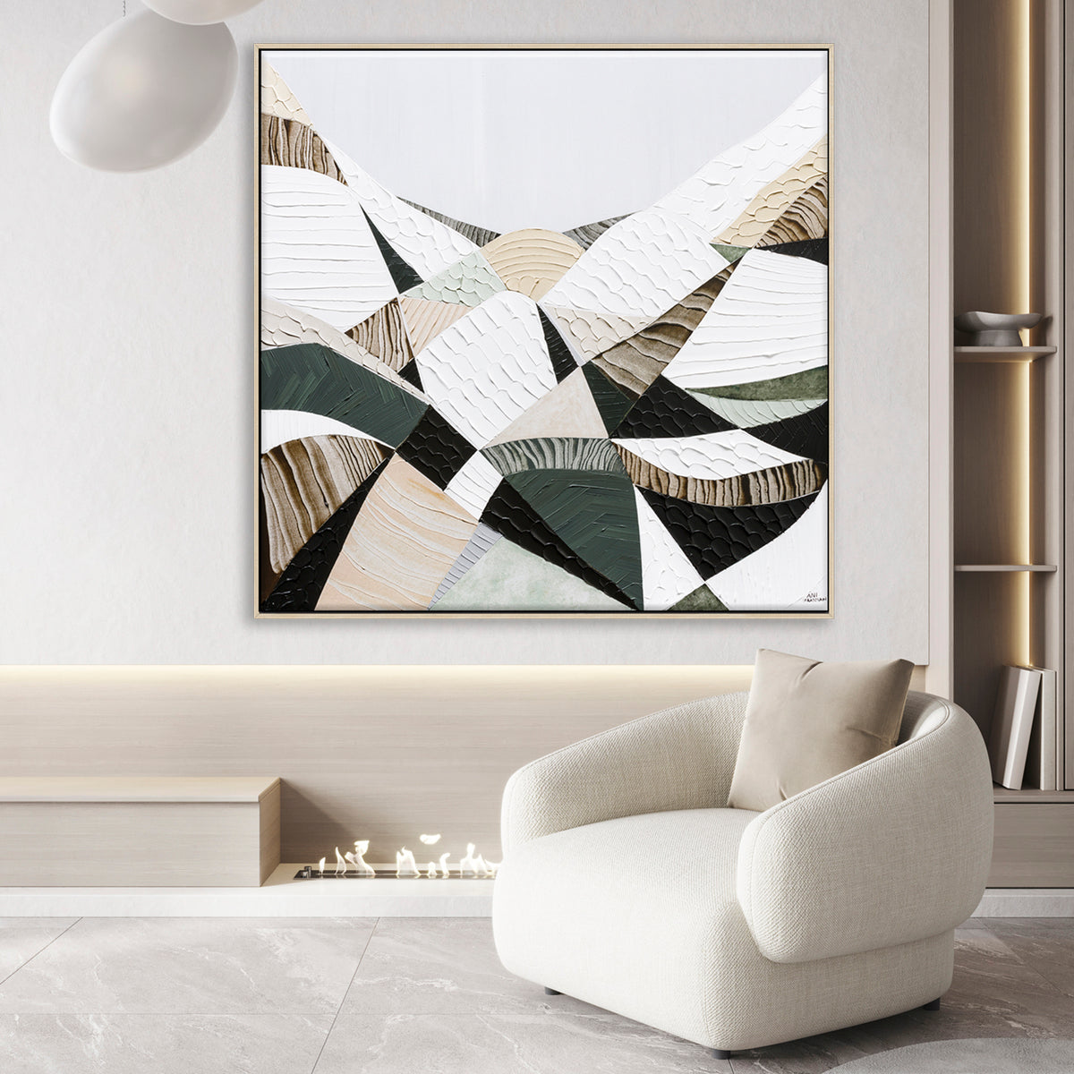 Australian Dividing Ranges 2 original Australian mountain landscape painting by Melbourne-based Australian artist Ani Ipradjian, inspired by the Great Dividing Range and native Australian bushland. This textured Australian art piece features earthy browns and sage greens and is available as an original painting, Australian wall art, canvas prints and museum-quality giclée fine art prints for homes, offices and interiors.