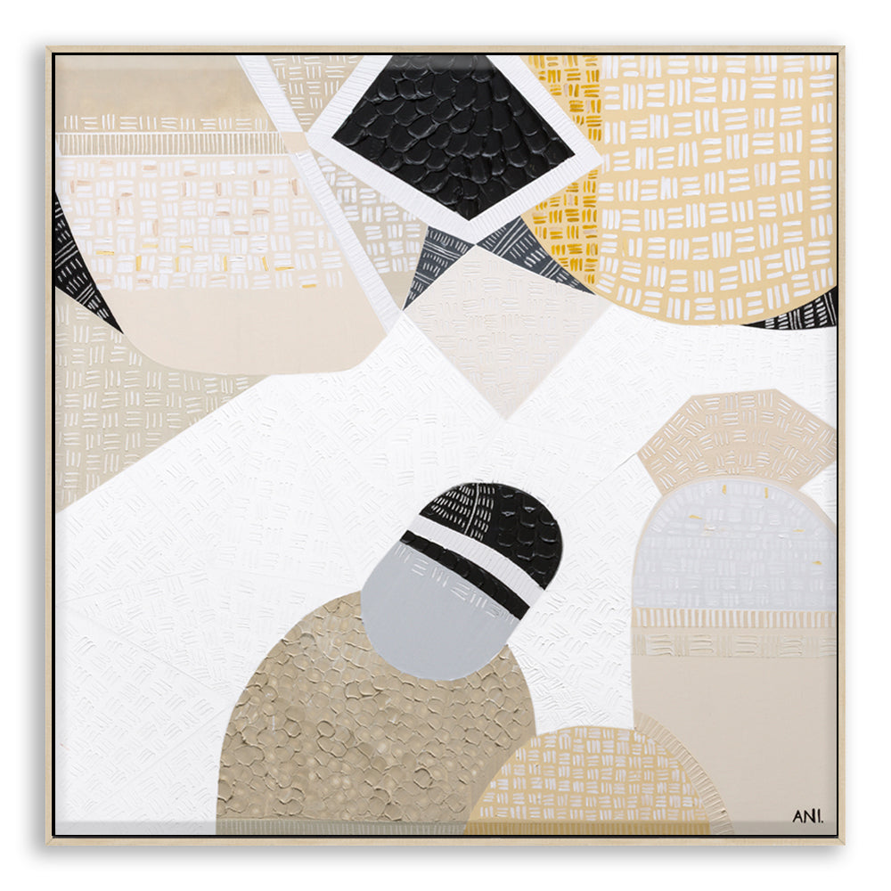 Ani Ipradjian an abstract artist Inspired by the wide-open beauty of the Australian Outback, Australian Outback Road 5 is an original abstract painting by Melbourne-based artist Ani Ipradjian. Earthy mustard tones and ocean blues reflect the rich land and coastal beauty captured during Ani’s cross-country train journey from Melbourne to Perth. This piece celebrates Australia's natural essence through bold colour and textured form—perfect for collectors, decorators, and lovers of contemporary Australian art.