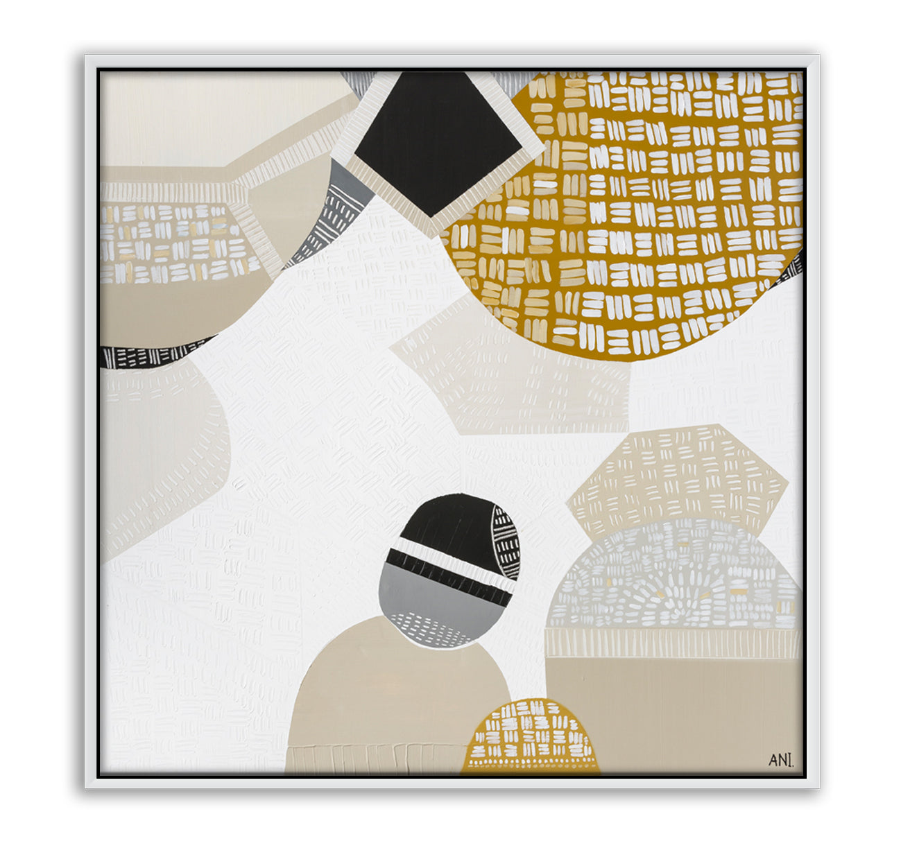 Australian Outback Road print by Ani Ipradjian – abstract landscape art featuring earthy tones, textured brushstrokes, and iconic Australian desert scenery. Perfect for modern interiors and collectors worldwide.