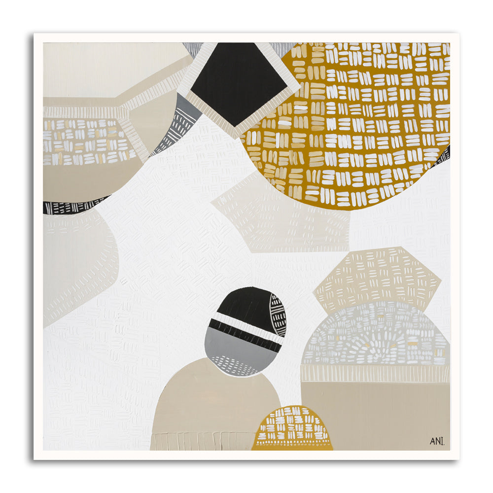 Australian Outback Road print by Ani Ipradjian – abstract landscape art featuring earthy tones, textured brushstrokes, and iconic Australian desert scenery. Perfect for modern interiors and collectors worldwide.