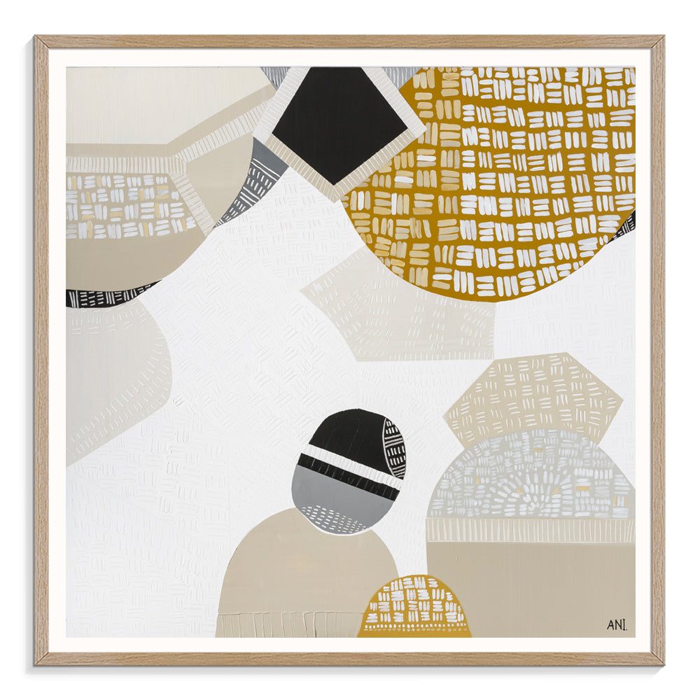 Australian Outback Road print by Ani Ipradjian – abstract landscape art featuring earthy tones, textured brushstrokes, and iconic Australian desert scenery. Perfect for modern interiors and collectors worldwide.