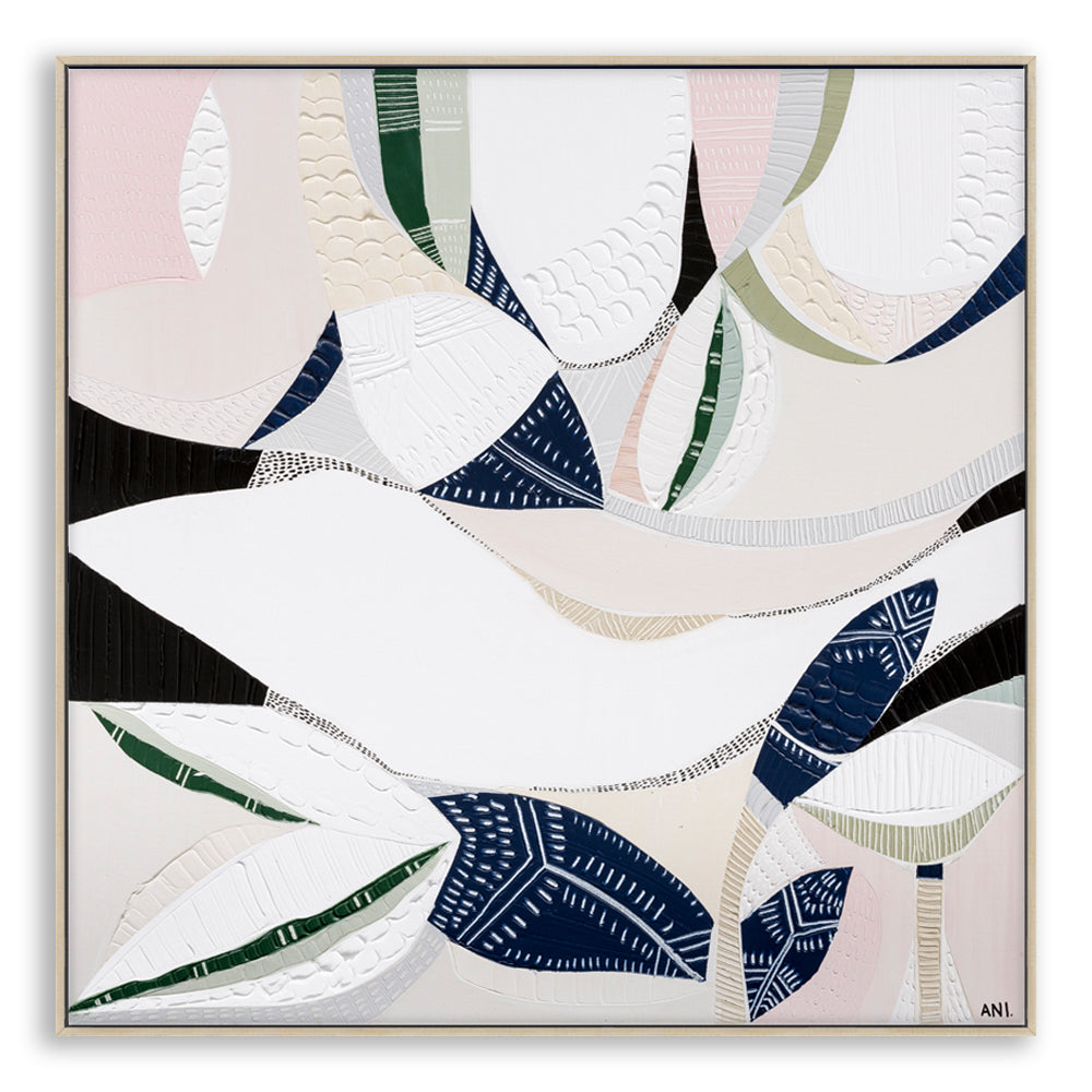 "Australian Wild Flower 2" – Original floral painting by Australian artist Ani Ipradjian, featuring abstract native wildflowers and textured earth tones, similar to the artwork featured on The Block 2022.