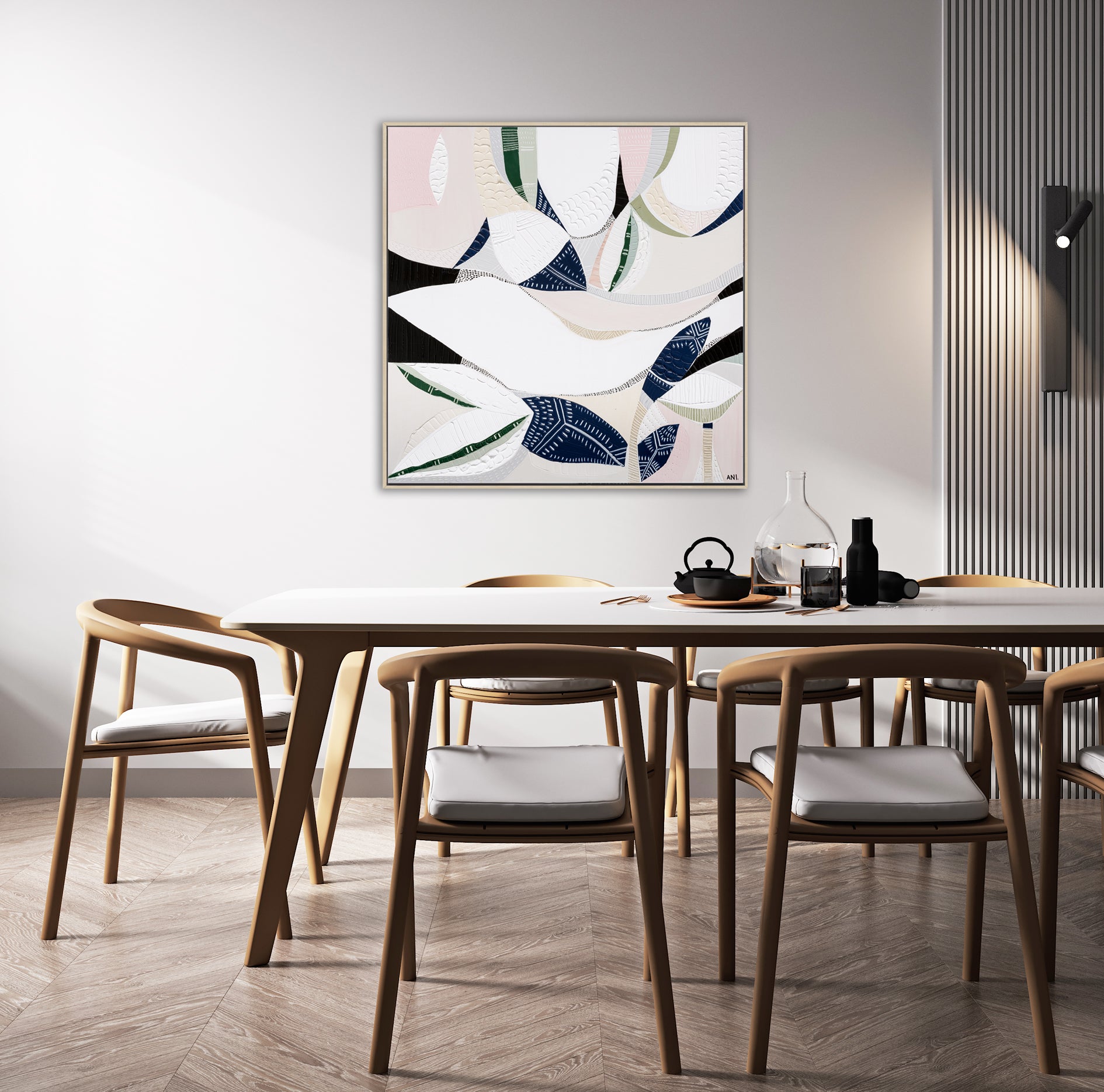 "Australian Wild Flower 2 art print by Ani Ipradjian – abstract native floral print inspired by Australia’s wildflowers, as featured on The Block 2022"