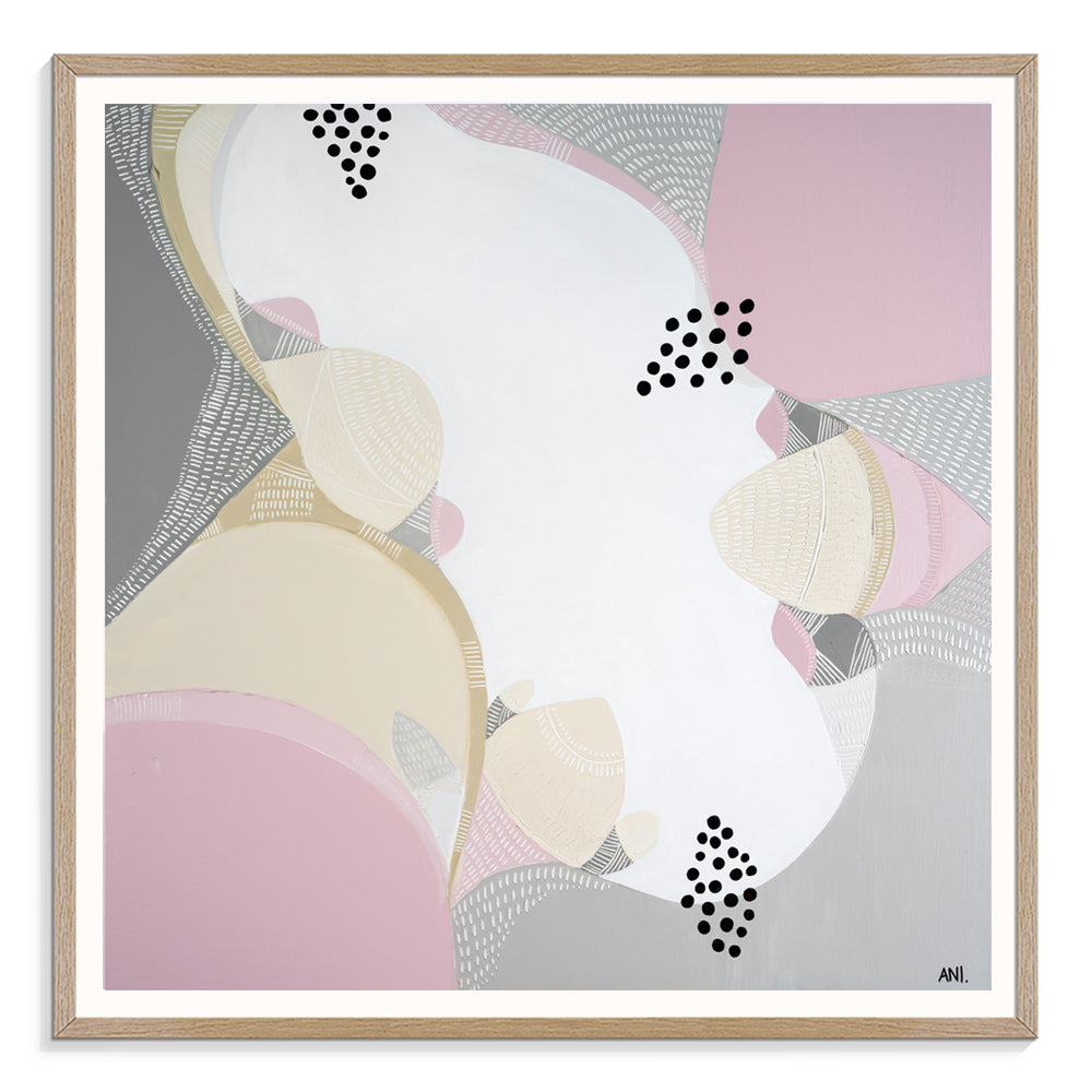 "Banksia Spirit print by Ani Ipradjian – Australian native Banksia floral wall art with earthy tones and textured abstract design"