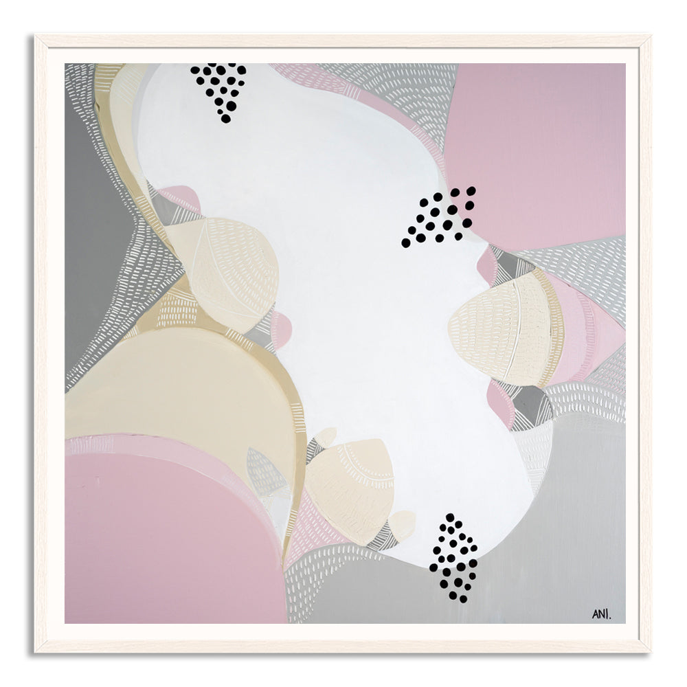 "Banksia Spirit print by Ani Ipradjian – Australian native Banksia floral wall art with earthy tones and textured abstract design"