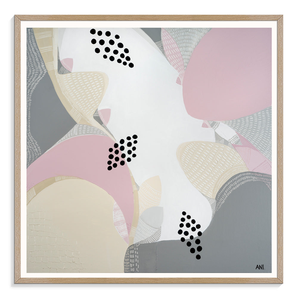 "Banksia Dreams print by Ani Ipradjian – abstract Australian art featuring native Banksia flowers, ideal for nature lovers and botanical interiors"