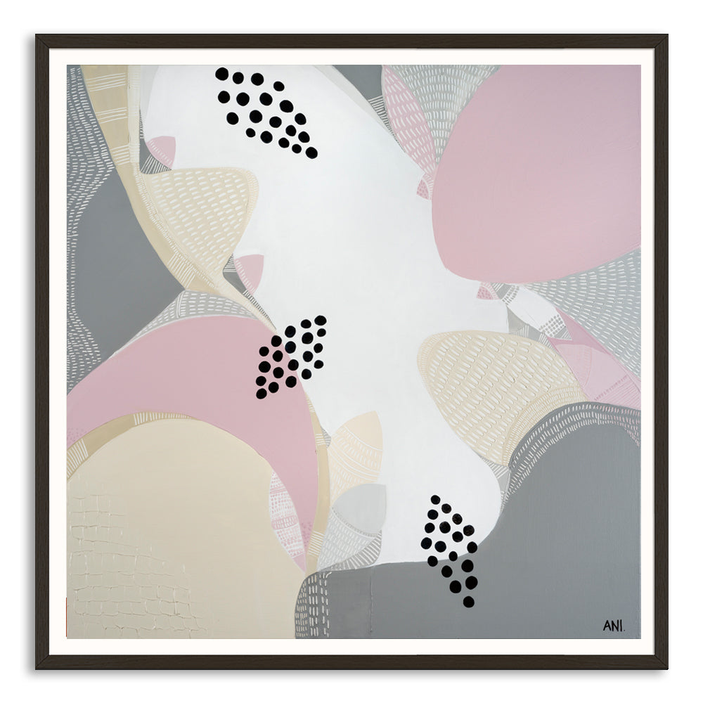 "Banksia Dreams print by Ani Ipradjian – abstract Australian art featuring native Banksia flowers, ideal for nature lovers and botanical interiors"