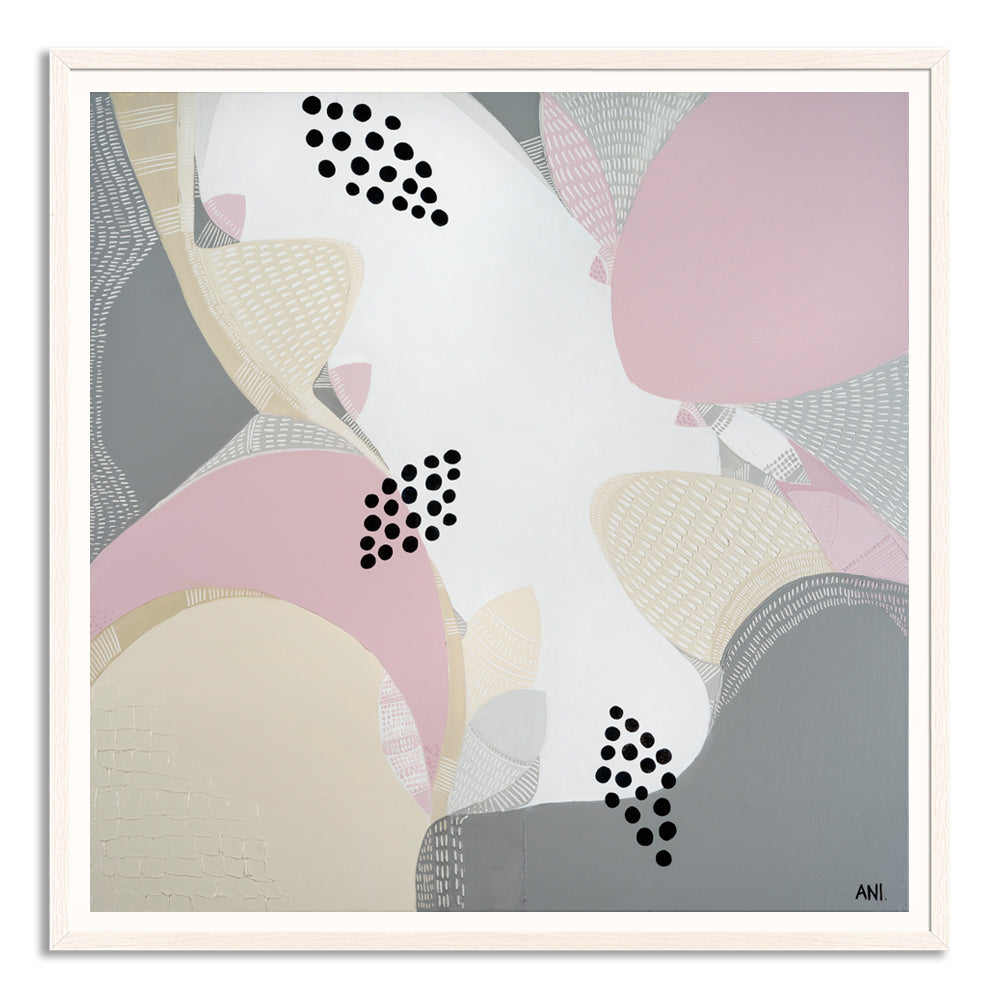 "Banksia Dreams print by Ani Ipradjian – abstract Australian art featuring native Banksia flowers, ideal for nature lovers and botanical interiors"