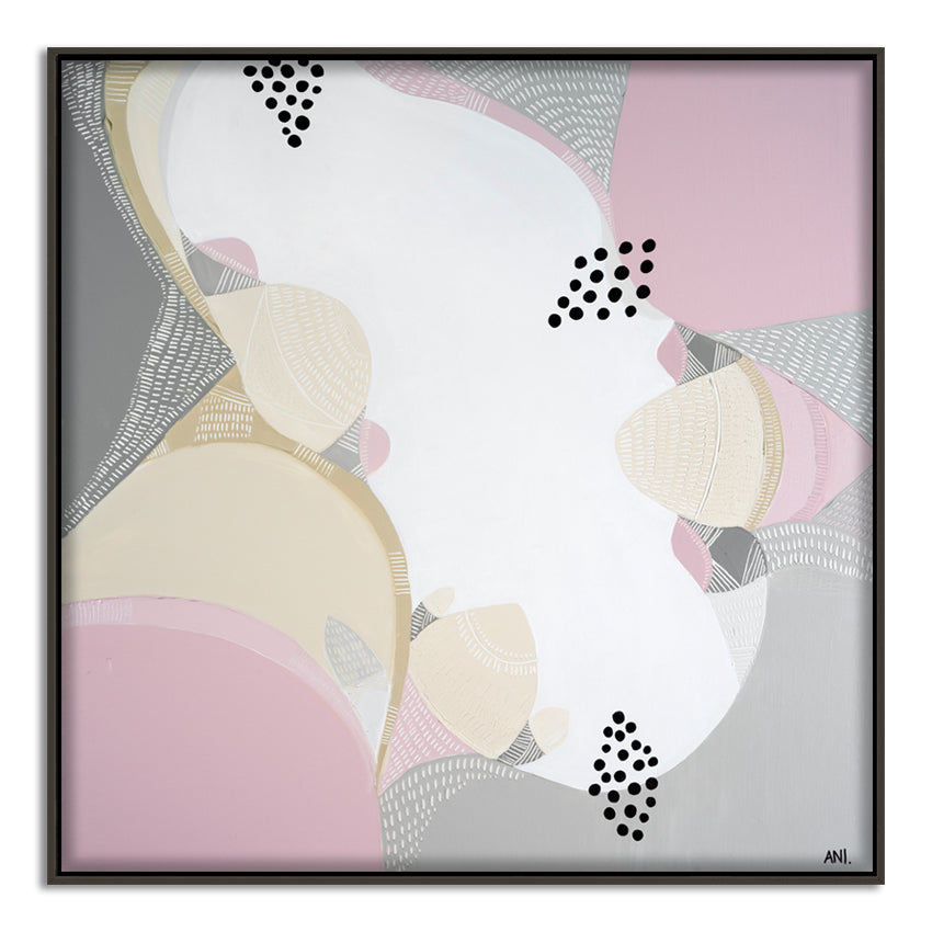 "Banksia Spirit print by Ani Ipradjian – Australian native Banksia floral wall art with earthy tones and textured abstract design"