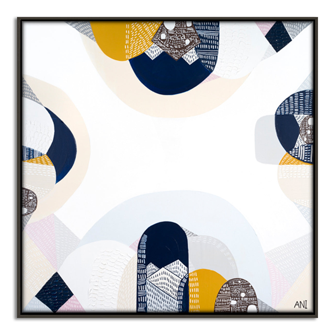 Blue Mountains landscape print by Ani Ipradjian. Abstract Australian artwork inspired by New South Wales’ eucalyptus forests and natural blue haze, perfect for collectors and global art buyers