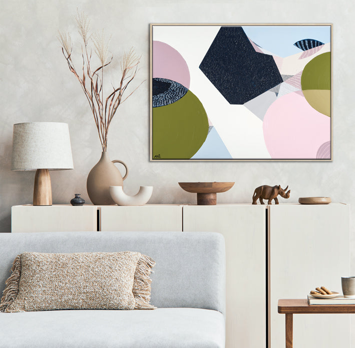 Bondi Love 2 – coastal art print by Ani Ipradjian capturing the textures, colours, and cultural energy of Sydney’s Bondi Beach, perfect for international collectors of Australian coastal artwork.