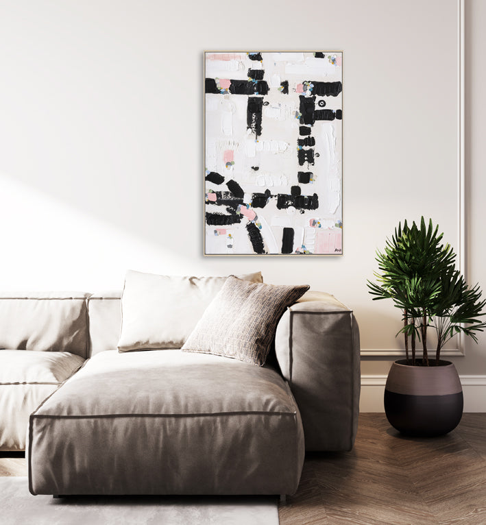 City Lights 1 print by Ani Ipradjian – abstract Australian cityscape artwork inspired by illuminated night skylines. Contemporary urban art for collectors and modern interiors.