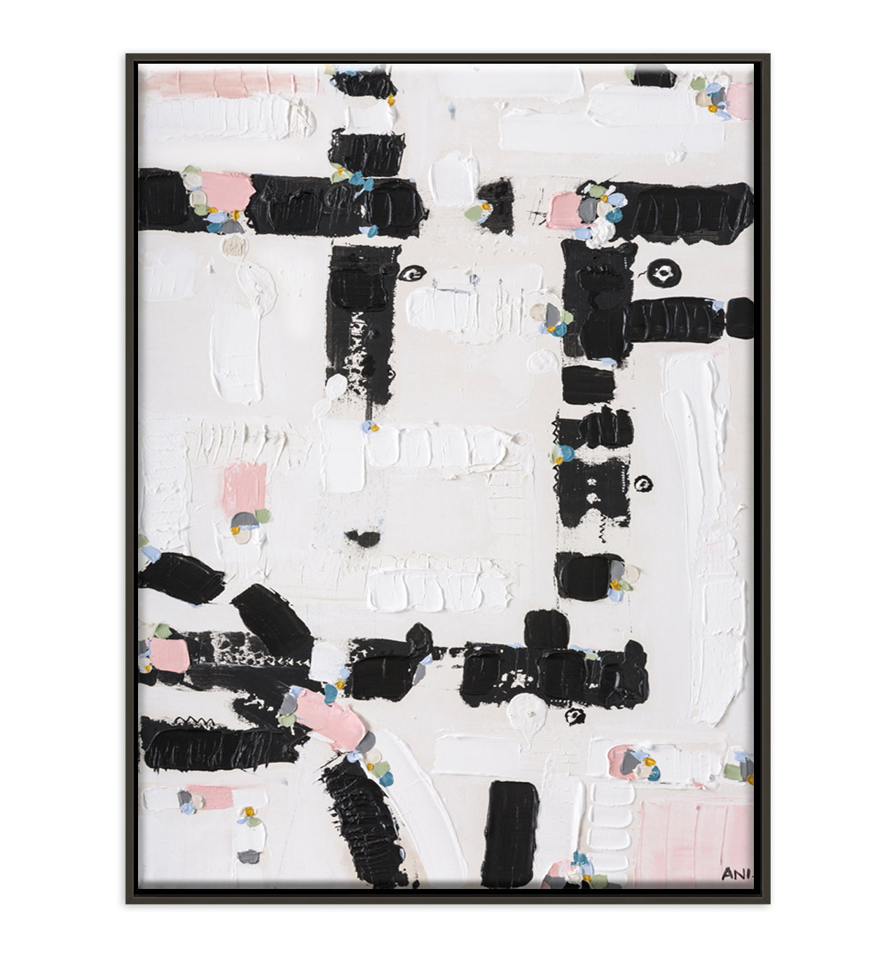 City Lights 1 print by Ani Ipradjian – abstract Australian cityscape artwork inspired by illuminated night skylines. Contemporary urban art for collectors and modern interiors.