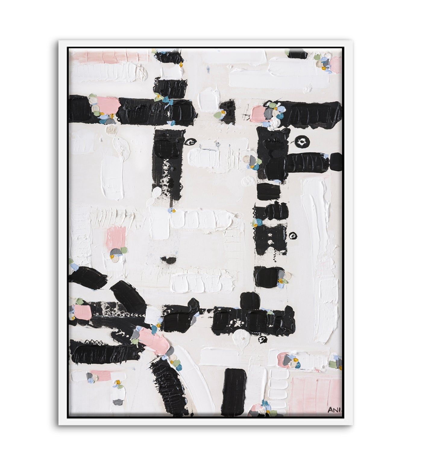 City Lights 1 print by Ani Ipradjian – abstract Australian cityscape artwork inspired by illuminated night skylines. Contemporary urban art for collectors and modern interiors.