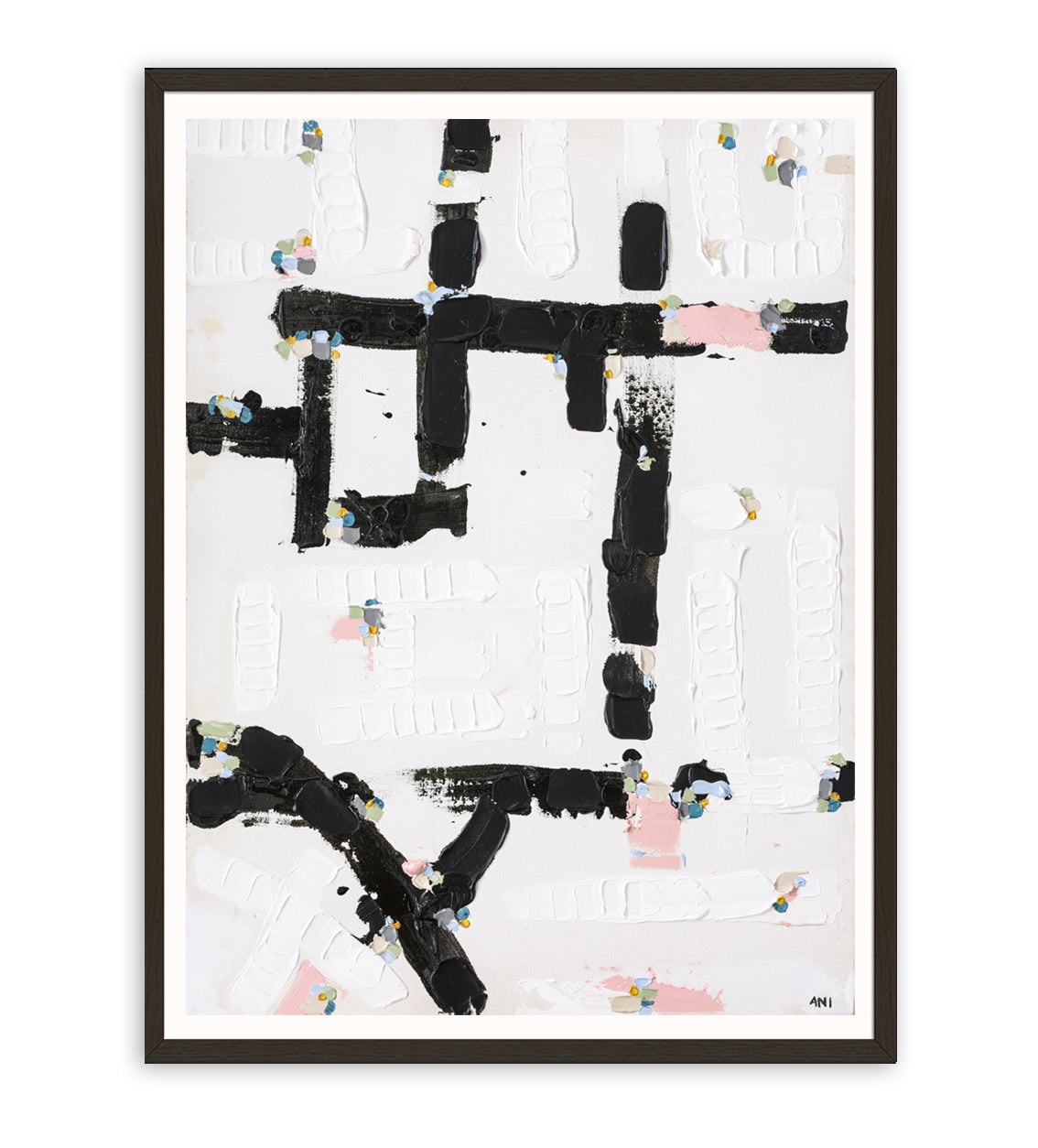 City Lights 1 print by Ani Ipradjian – abstract Australian cityscape artwork inspired by illuminated night skylines. Contemporary urban art for collectors and modern interiors.