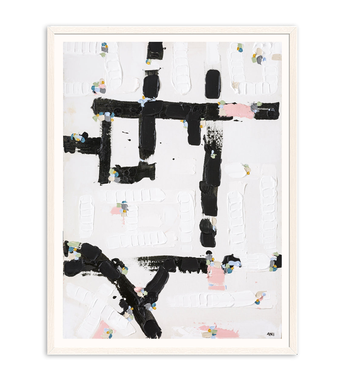 City Lights 1 print by Ani Ipradjian – abstract Australian cityscape artwork inspired by illuminated night skylines. Contemporary urban art for collectors and modern interiors.