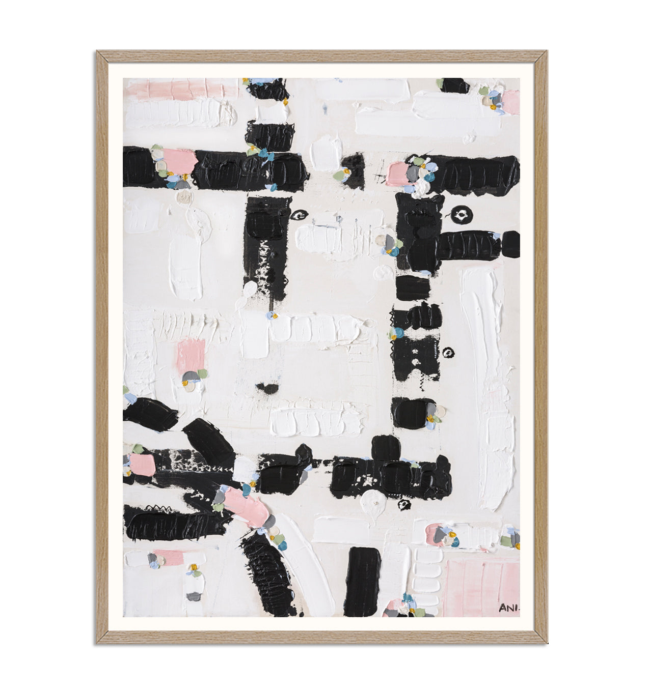 City Lights 1 print by Ani Ipradjian – abstract Australian cityscape artwork inspired by illuminated night skylines. Contemporary urban art for collectors and modern interiors.