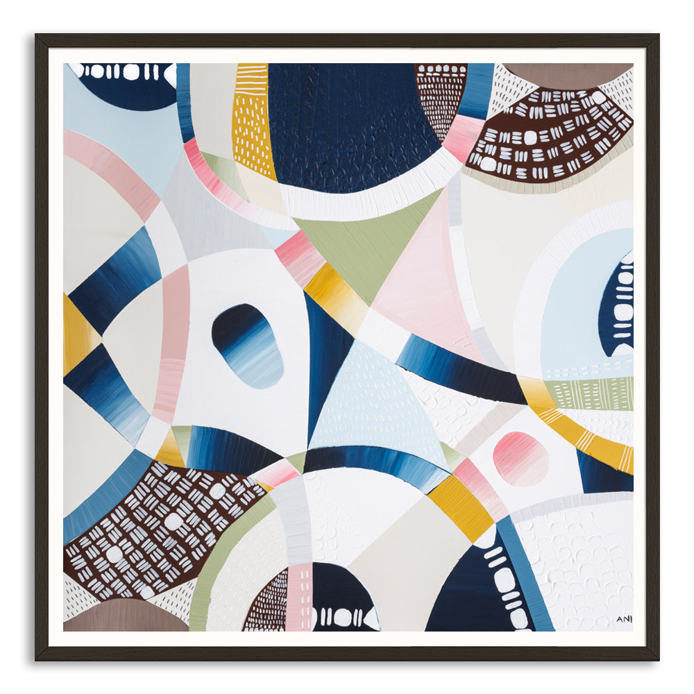 Falls Creek Aerial – Abstract Australian alpine landscape print by Ani Ipradjian, showcasing vibrant textures and colors inspired by Falls Creek, one of Australia's top ski destinations. Ideal for international art collectors and buyers seeking unique Australian artwork