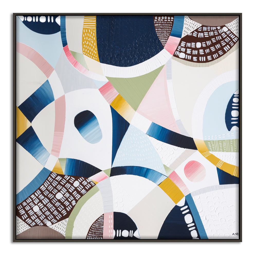 Falls Creek Aerial – Abstract Australian alpine landscape print by Ani Ipradjian, showcasing vibrant textures and colors inspired by Falls Creek, one of Australia's top ski destinations. Ideal for international art collectors and buyers seeking unique Australian artwork