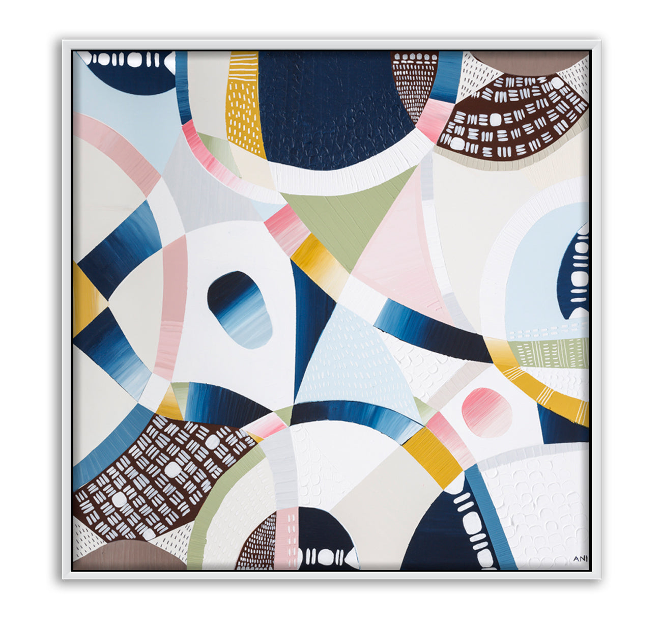 Falls Creek Aerial – Abstract Australian alpine landscape print by Ani Ipradjian, showcasing vibrant textures and colors inspired by Falls Creek, one of Australia's top ski destinations. Ideal for international art collectors and buyers seeking unique Australian artwork