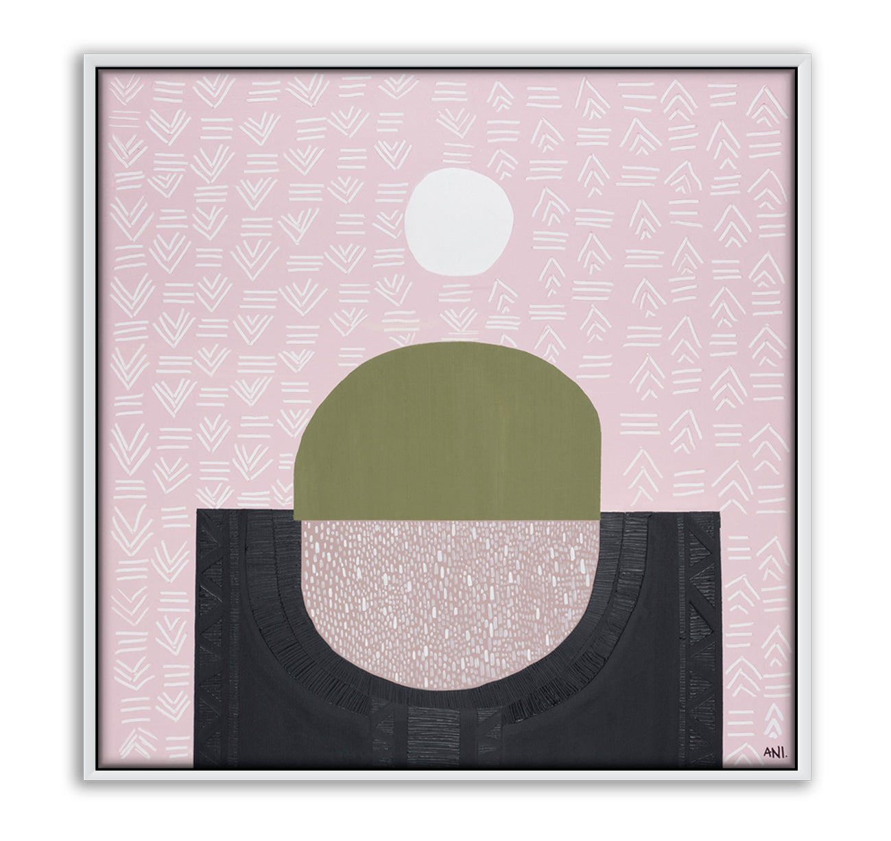 "Fertile Australia art print by Ani Ipradjian. A textured, abstract landscape inspired by Australia’s rich soil and gardening culture. Perfect for collectors of nature-inspired Australian wall art."