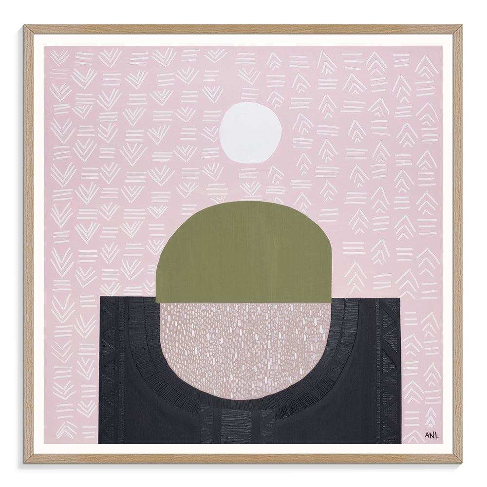 "Fertile Australia art print by Ani Ipradjian. A textured, abstract landscape inspired by Australia’s rich soil and gardening culture. Perfect for collectors of nature-inspired Australian wall art."