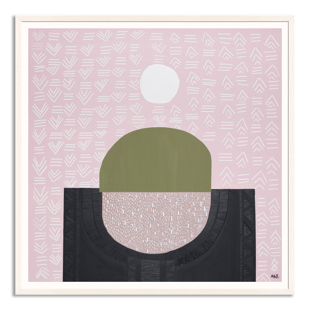 "Fertile Australia art print by Ani Ipradjian. A textured, abstract landscape inspired by Australia’s rich soil and gardening culture. Perfect for collectors of nature-inspired Australian wall art."