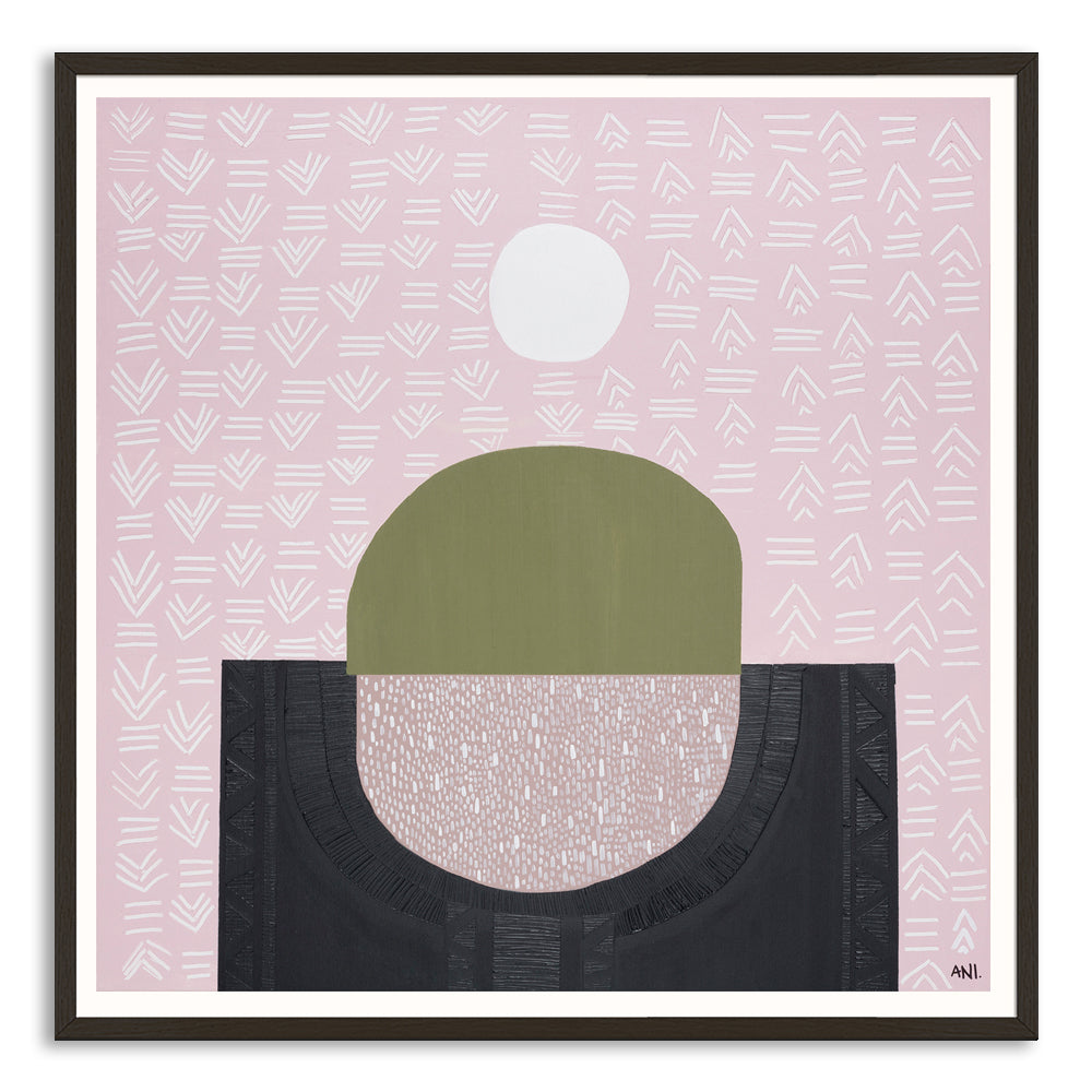 "Fertile Australia art print by Ani Ipradjian. A textured, abstract landscape inspired by Australia’s rich soil and gardening culture. Perfect for collectors of nature-inspired Australian wall art."