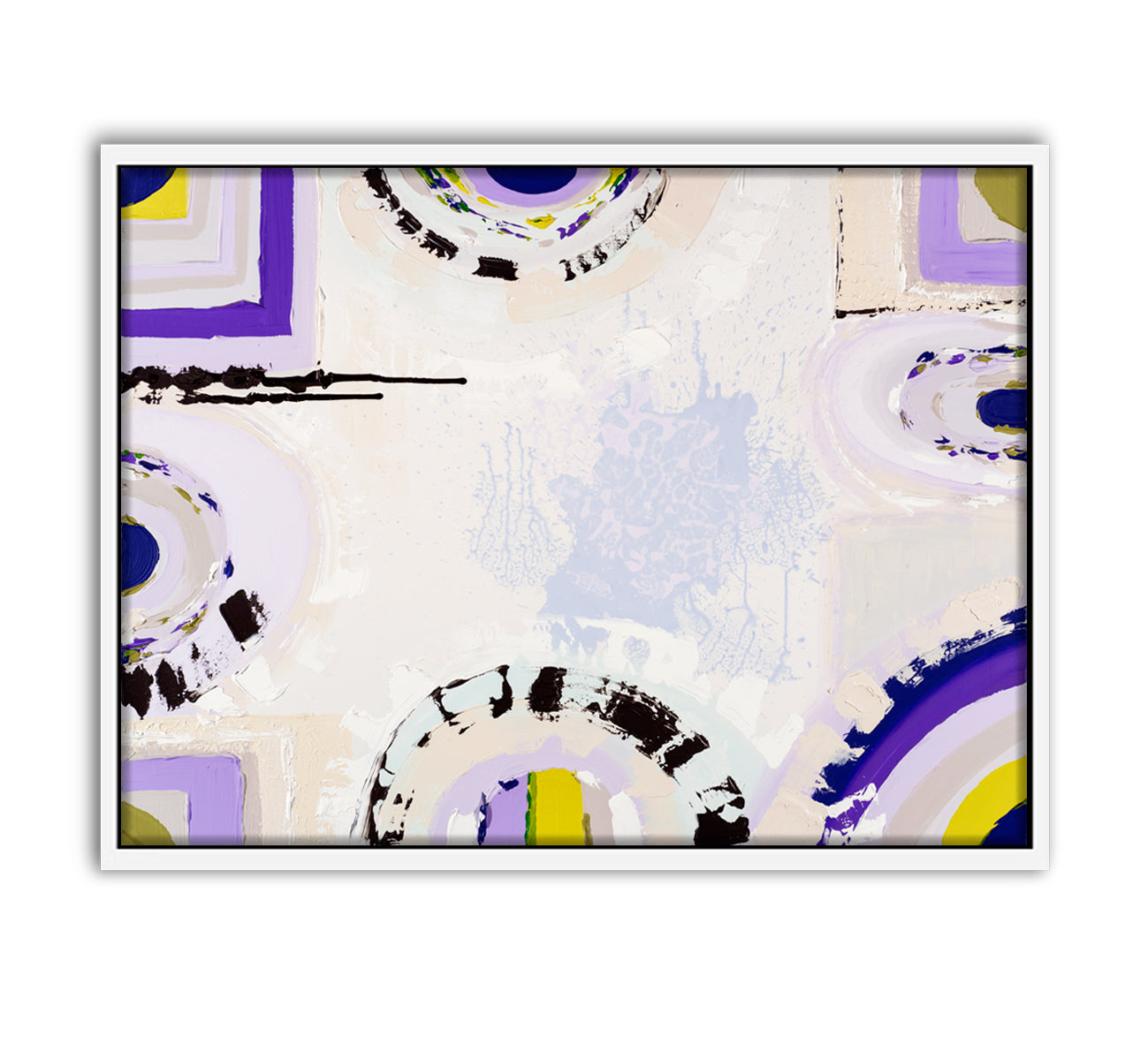 Red Hill Lavender Farm print by Ani Ipradjian – abstract Australian landscape art inspired by Mornington Peninsula’s lavender fields, featuring soft purples and earthy tones, ideal for collectors and nature lovers worldwide.