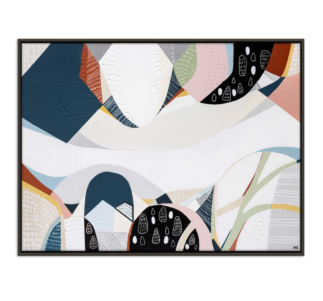 Melbourne Wonderland art print by Ani Ipradjian – abstract painting capturing the color, culture, and energy of Melbourne city, perfect for Australian and international art collectors.