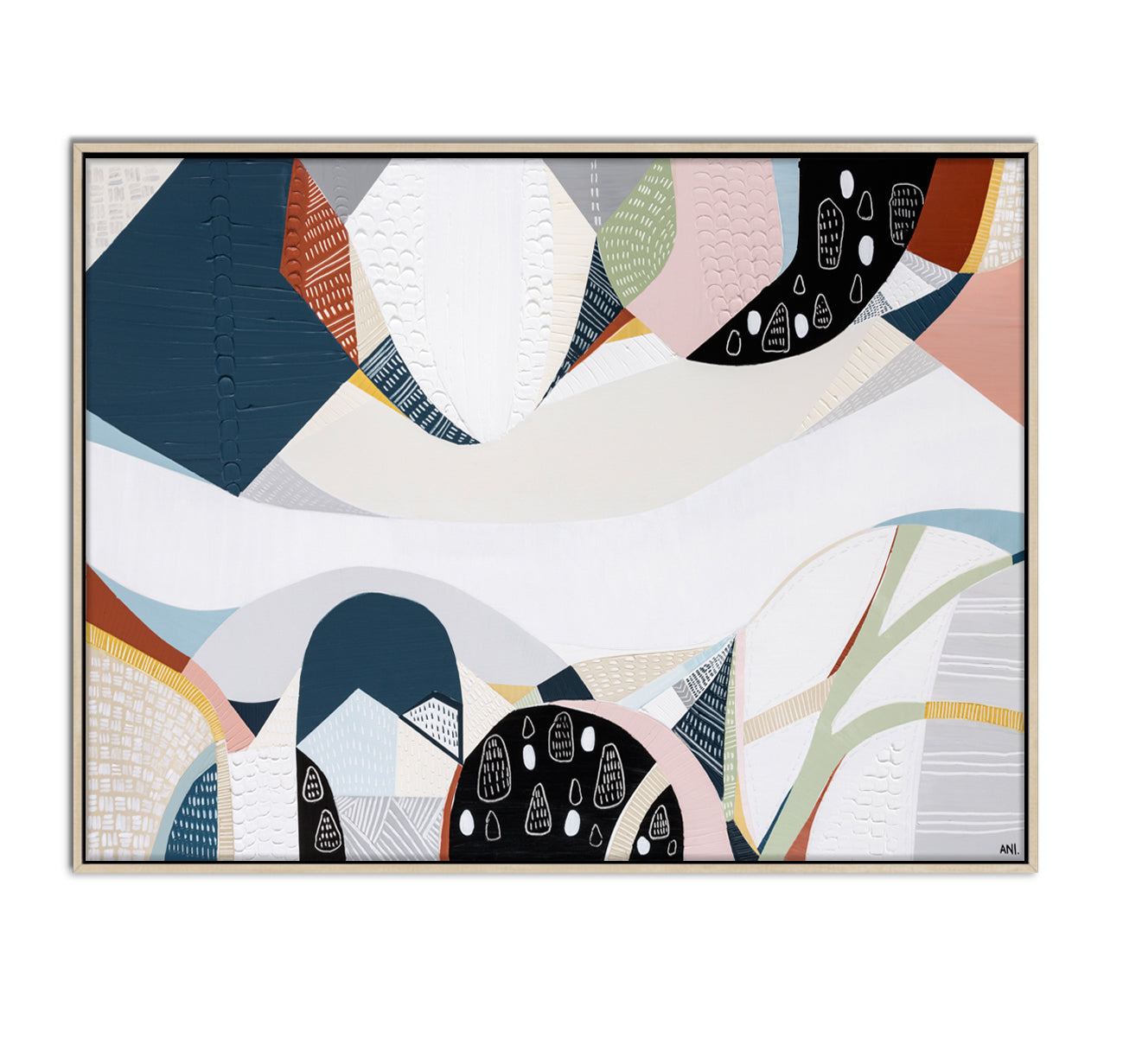 Melbourne Wonderland art print by Ani Ipradjian – abstract painting capturing the color, culture, and energy of Melbourne city, perfect for Australian and international art collectors.