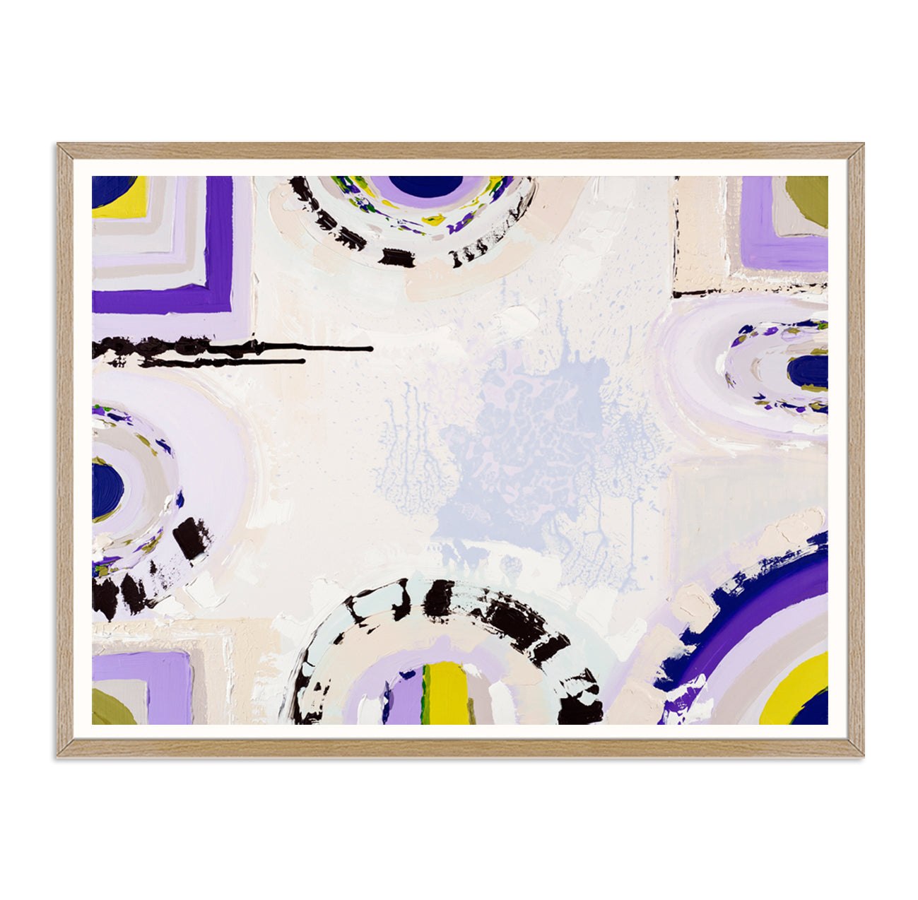 Red Hill Lavender Farm print by Ani Ipradjian – abstract Australian landscape art inspired by Mornington Peninsula’s lavender fields, featuring soft purples and earthy tones, ideal for collectors and nature lovers worldwide.