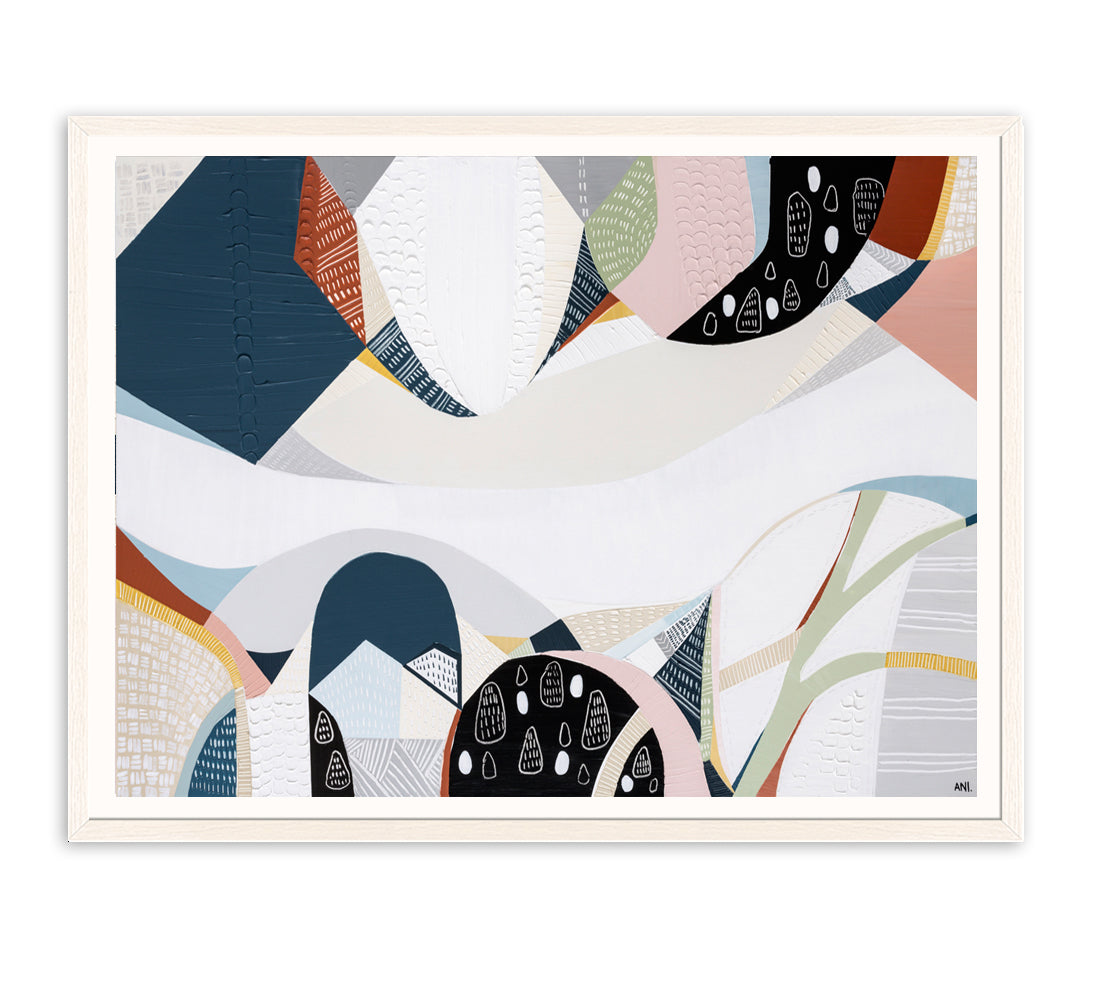 Melbourne Wonderland art print by Ani Ipradjian – abstract painting capturing the color, culture, and energy of Melbourne city, perfect for Australian and international art collectors.
