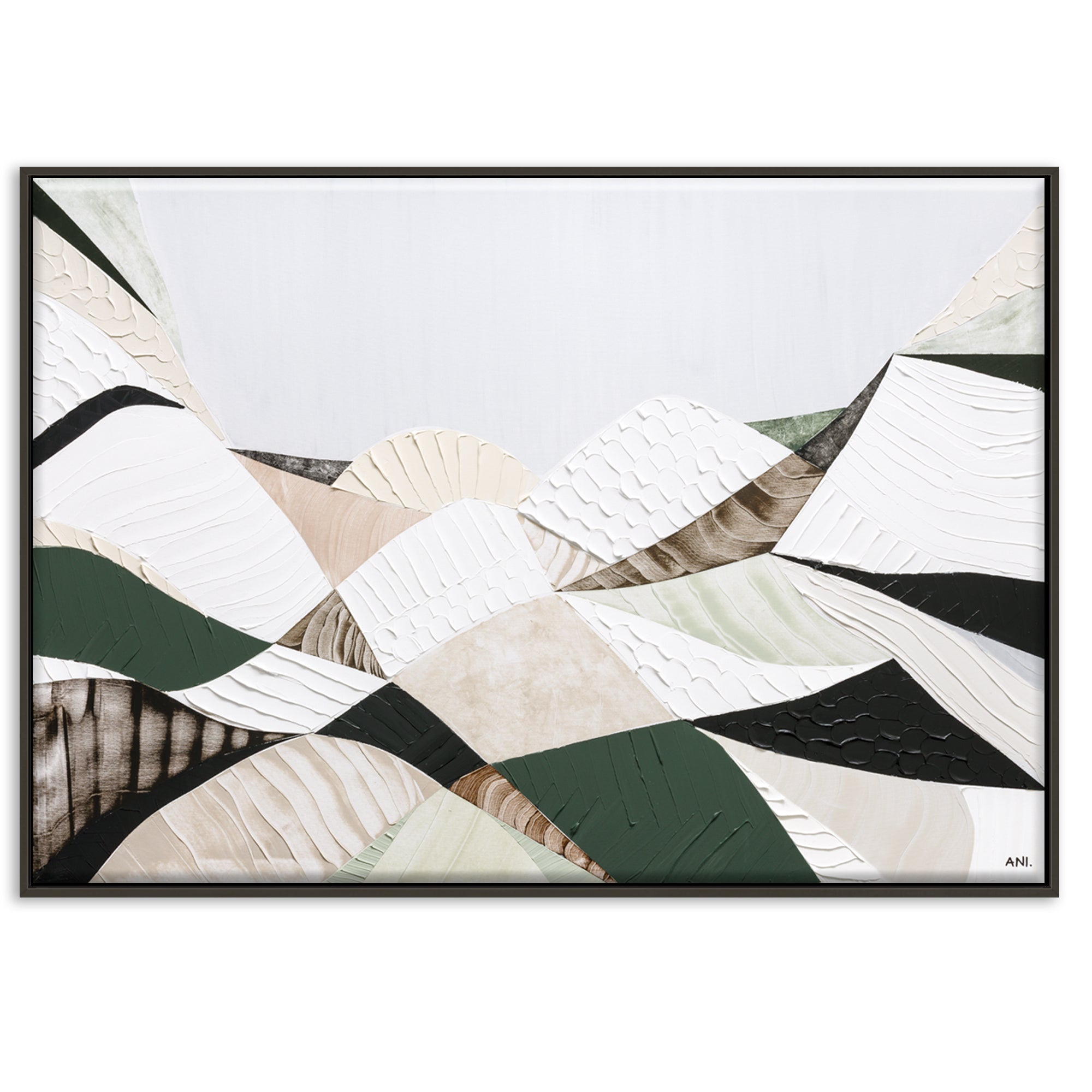 Great Dividing Mountain Ranges original abstract landscape painting Australia, textured contemporary Australian artwork featuring earthy browns sage greens and rich layered textures inspired by native bushland across Queensland New South Wales and Victoria