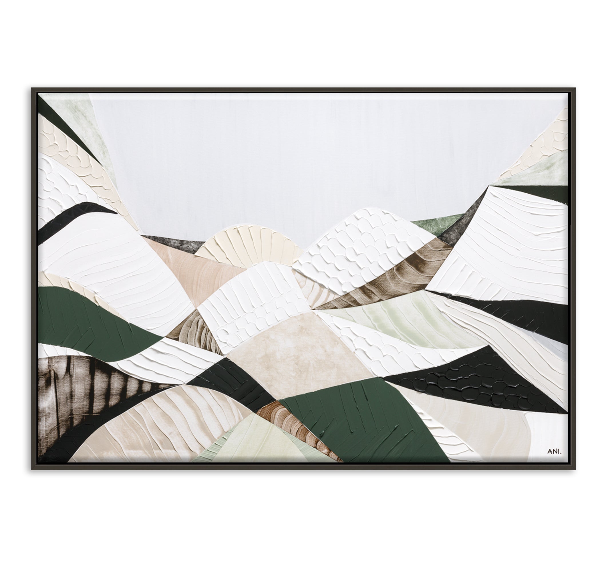 Great Dividing Mountain Ranges original abstract landscape painting Australia, textured contemporary Australian artwork featuring earthy browns sage greens and rich layered textures inspired by native bushland across Queensland New South Wales and Victoria