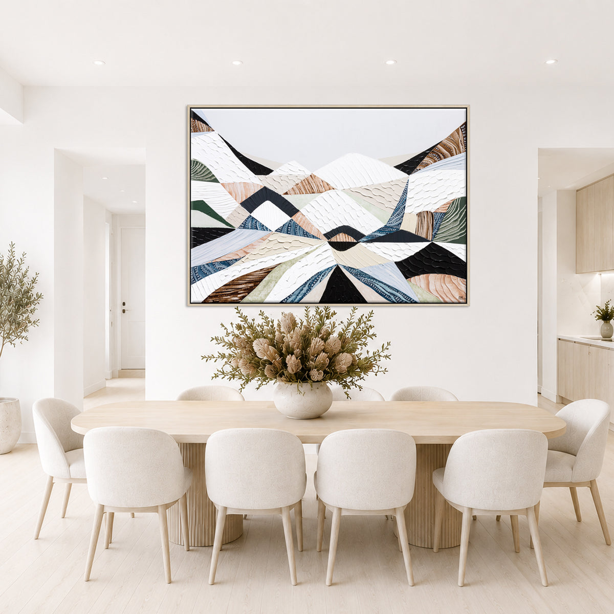 Great Dividing Ranges original Australian mountain landscape painting by Melbourne-based Australian artist Ani Ipradjian, textured acrylic and mixed media canvas artwork in earthy browns and sage greens, framed in Tasmanian Oak, with Australian wall art, canvas prints and giclée fine art prints available.