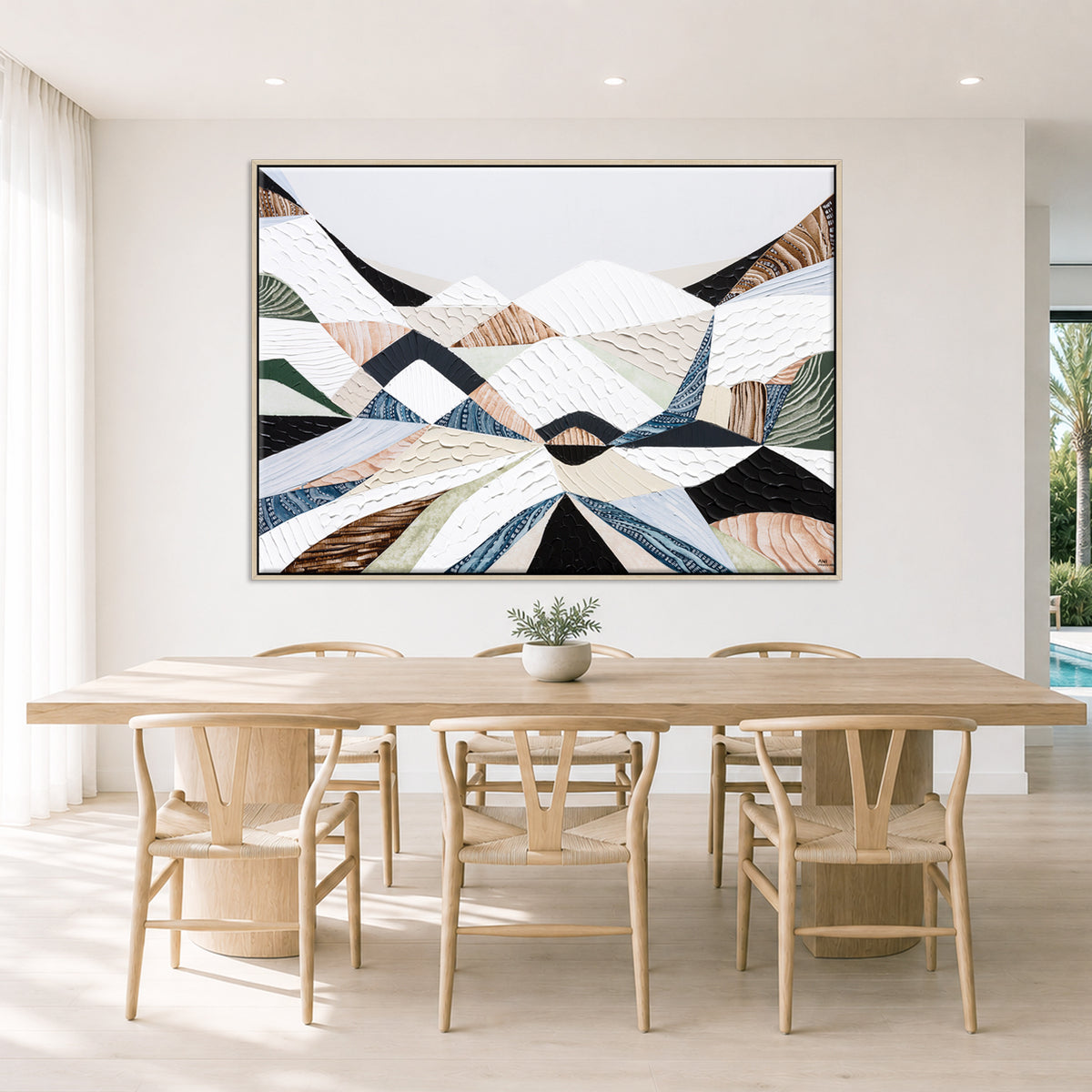 Great Dividing Ranges original Australian mountain landscape painting by Melbourne-based Australian artist Ani Ipradjian, textured acrylic and mixed media canvas artwork in earthy browns and sage greens, framed in Tasmanian Oak, with Australian wall art, canvas prints and giclée fine art prints available.