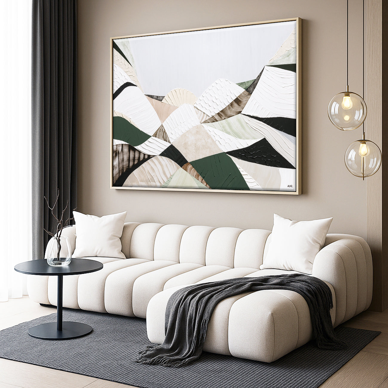 Great Dividing Mountain Ranges original abstract landscape painting Australia, textured contemporary Australian artwork featuring earthy browns sage greens and rich layered textures inspired by native bushland across Queensland New South Wales and Victoria