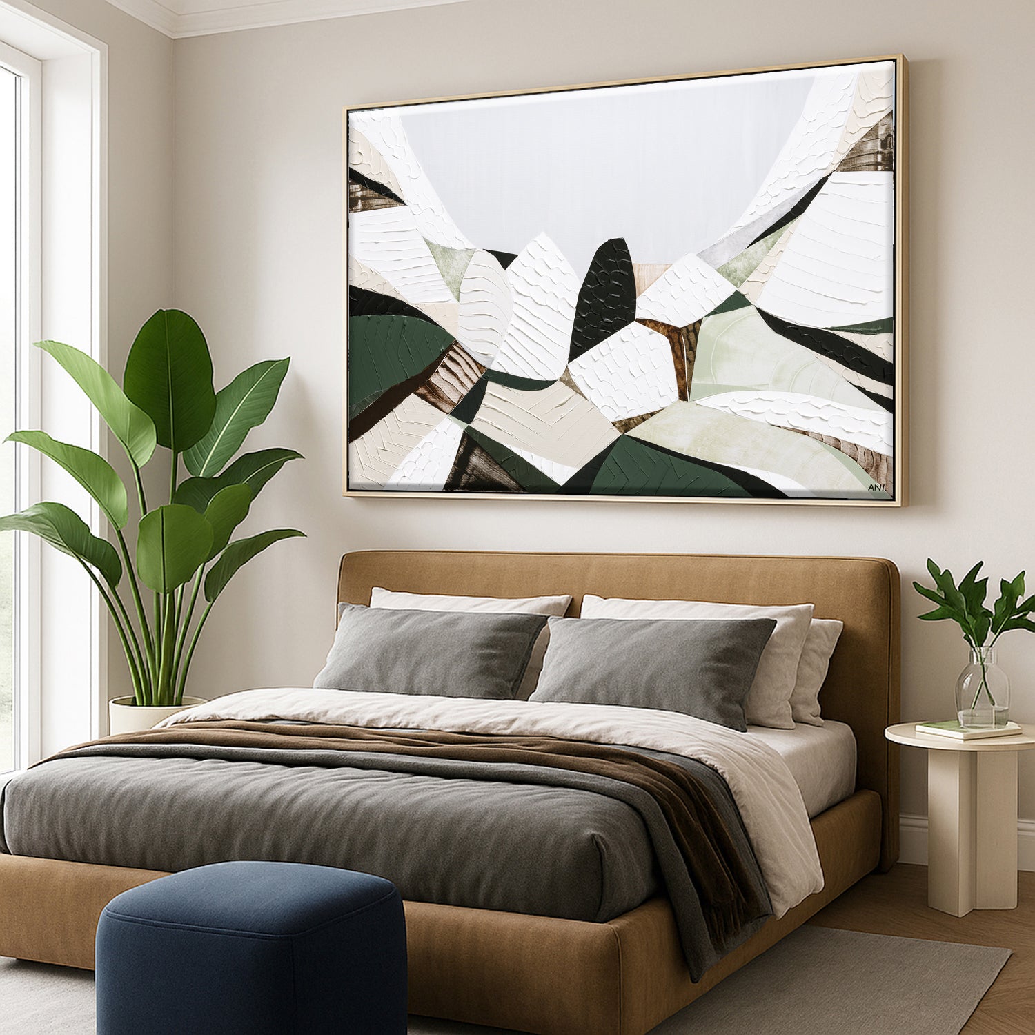 Great Dividing Mountain Ranges original abstract landscape painting Australia, textured contemporary Australian artwork featuring earthy browns sage greens and rich layered textures inspired by native bushland across Queensland New South Wales and Victoria