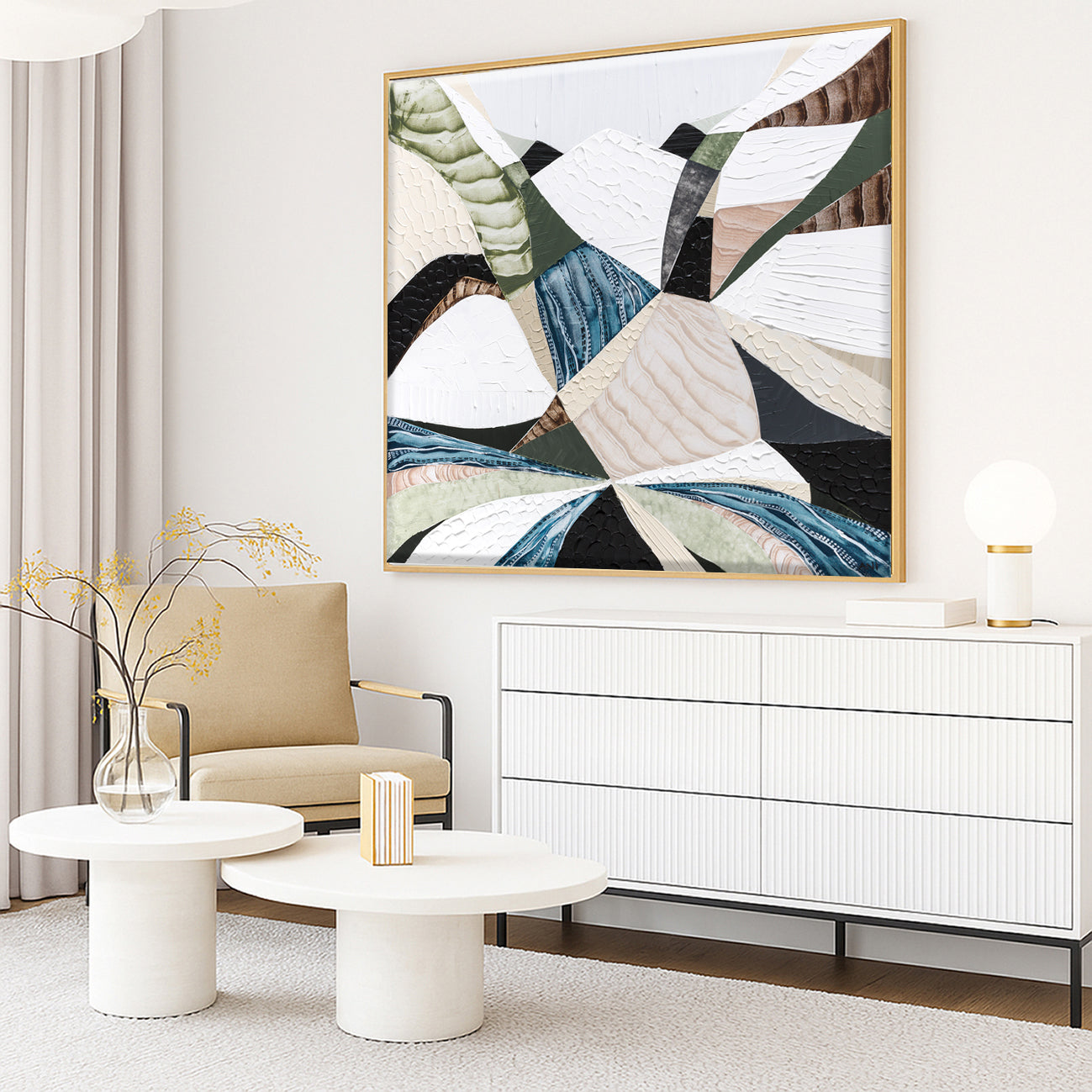 Great Dividing Plateau 2 abstract Australian mountain landscape artwork by Melbourne artist Ani Ipradjian, inspired by the Great Dividing Range, featuring earthy tones, layered textures, and native bushland, contemporary Australian art for collectors and interiors worldwide