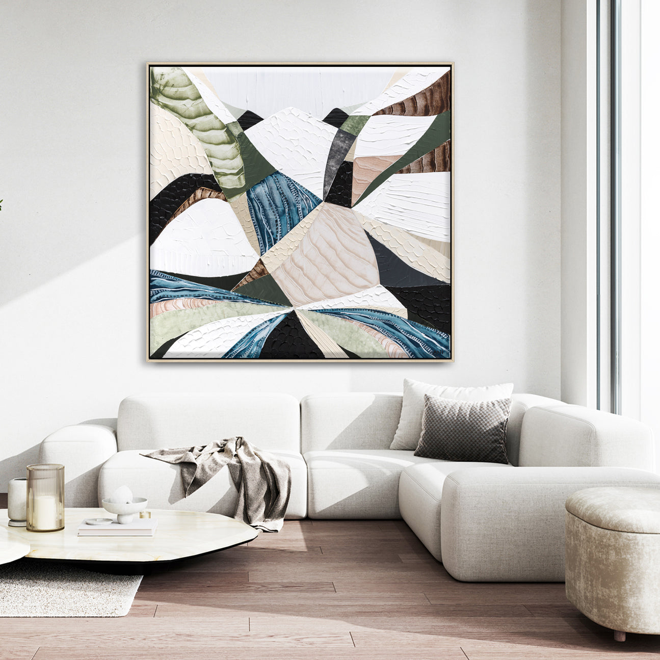 Great Dividing Plateau 2 abstract Australian mountain landscape artwork by Melbourne artist Ani Ipradjian, inspired by the Great Dividing Range, featuring earthy tones, layered textures, and native bushland, contemporary Australian art for collectors and interiors worldwide