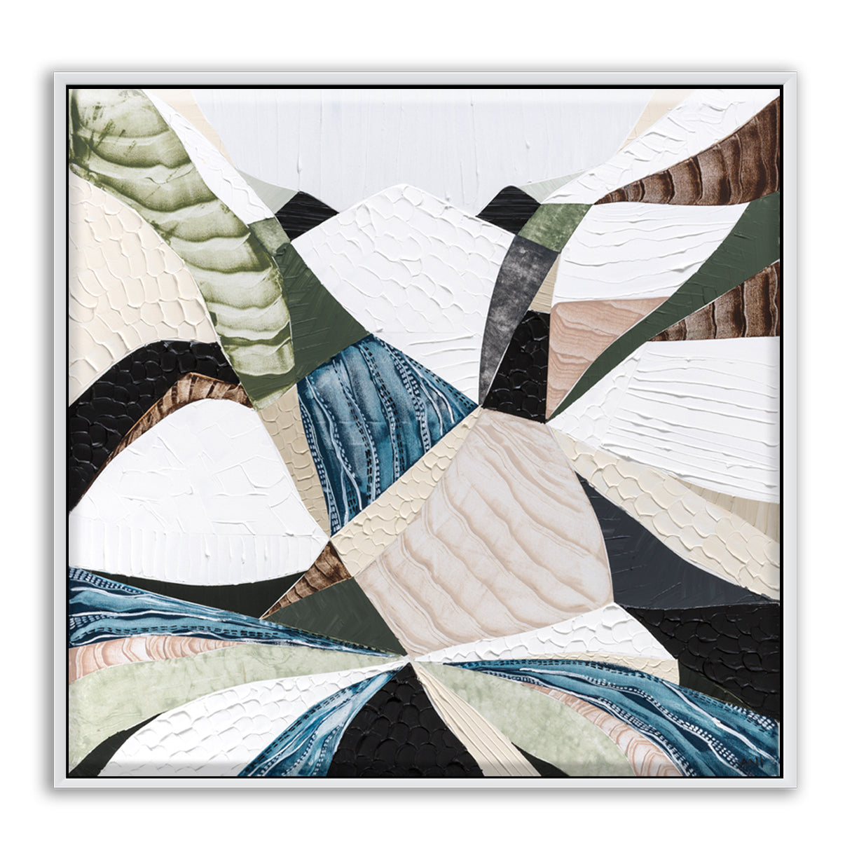 Great Dividing Plateau 2 abstract Australian mountain landscape artwork by Melbourne artist Ani Ipradjian, inspired by the Great Dividing Range, featuring earthy tones, layered textures, and native bushland, contemporary Australian art for collectors and interiors worldwide