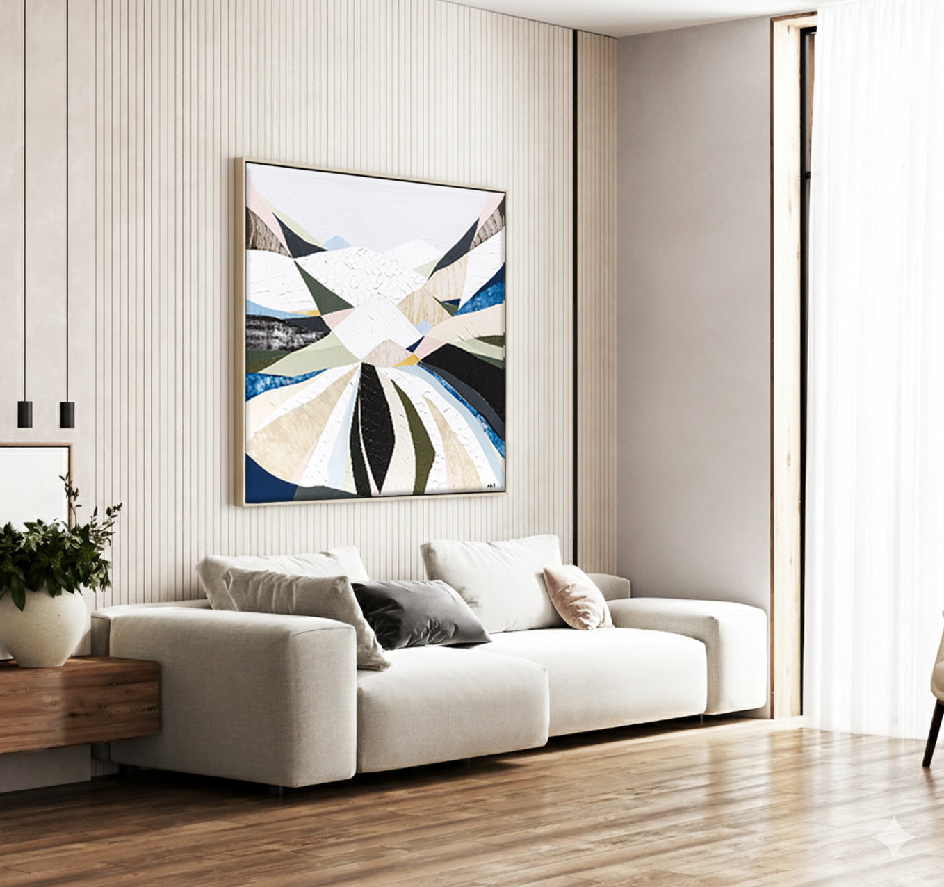 Great Dividing Plateau 2 abstract Australian mountain landscape artwork by Melbourne artist Ani Ipradjian, inspired by the Great Dividing Range, featuring earthy tones, layered textures, and native bushland, contemporary Australian art for collectors and interiors worldwide