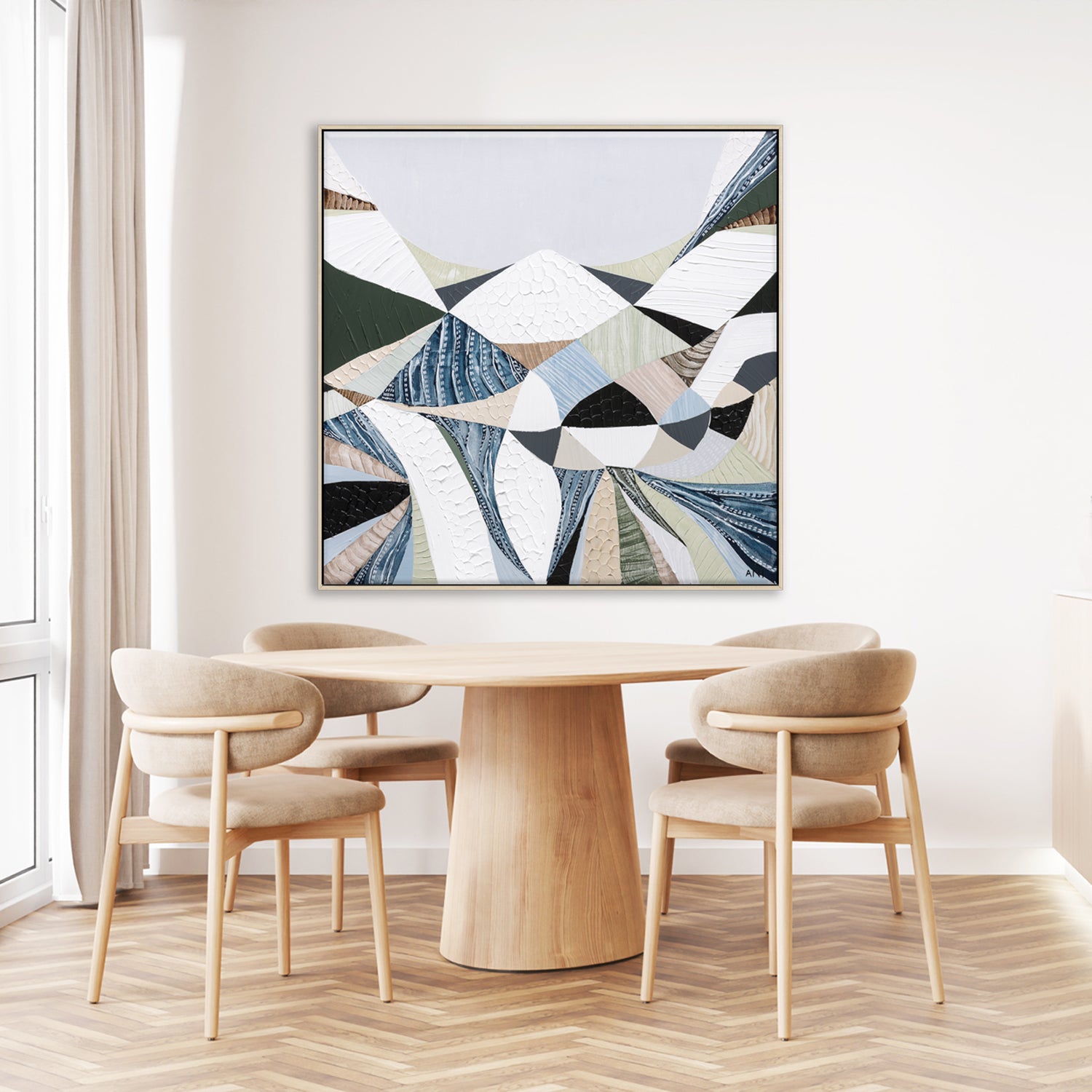 Ani Ipradjian Austrlian Artist Abstract Australian mountain landscape painting inspired by the Great Dividing Range, featuring earthy browns, sage greens, and rich textures capturing native bushland across Queensland, New South Wales, and Victoria—perfect for art collectors, interior designers, and lovers of contemporary Australian wall art worldwide.