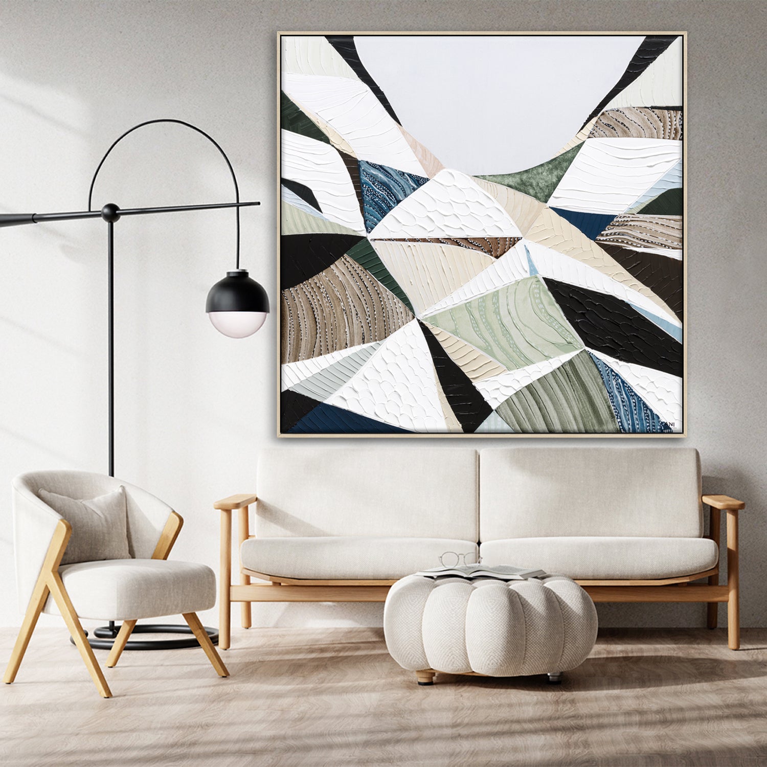 Great Dividing Plateau 8 abstract Australian mountain landscape painting by Melbourne artist Ani Ipradjian, featuring earthy browns, sage greens, and rich textured layers inspired by the Great Dividing Range. Contemporary Australian wall art capturing native bushland, rugged terrain, and the natural beauty of Queensland, New South Wales, and Victoria, ideal for art collectors, interior designers, and lovers of Australian landscape paintings.