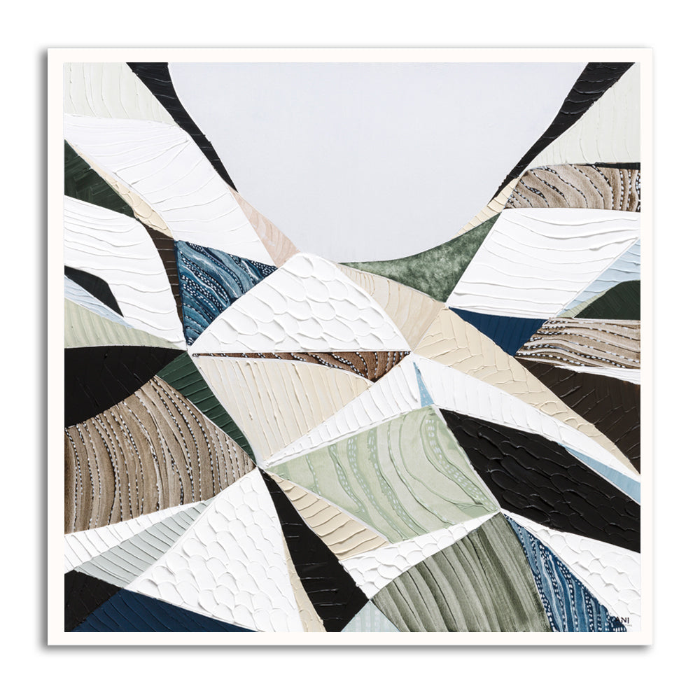 Great Dividing Plateau 8 abstract Australian mountain landscape painting by Melbourne artist Ani Ipradjian, featuring earthy browns, sage greens, and rich textured layers inspired by the Great Dividing Range. Contemporary Australian wall art capturing native bushland, rugged terrain, and the natural beauty of Queensland, New South Wales, and Victoria, ideal for art collectors, interior designers, and lovers of Australian landscape paintings.
